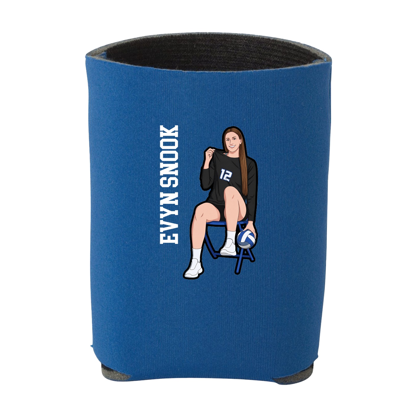 Can Holder — Name Vertical in Royal