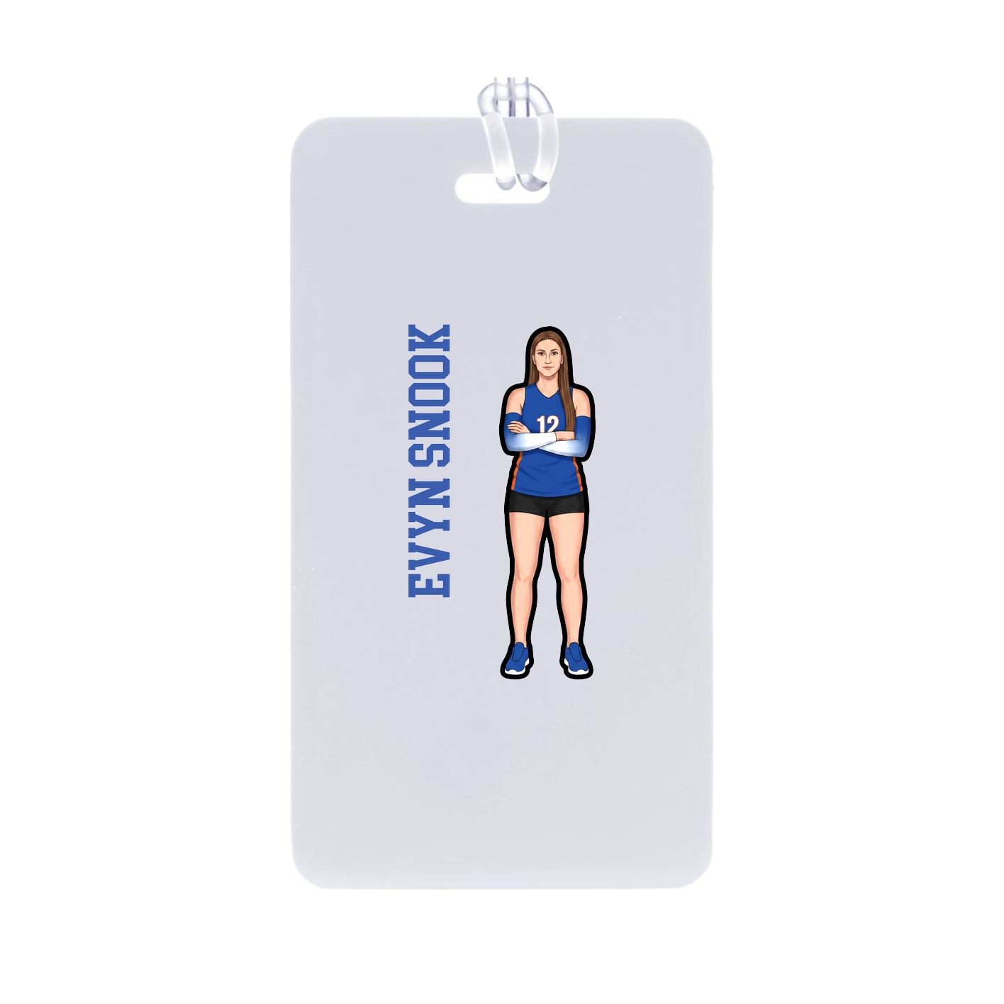 Bag Tag — Name Vertical in Classic