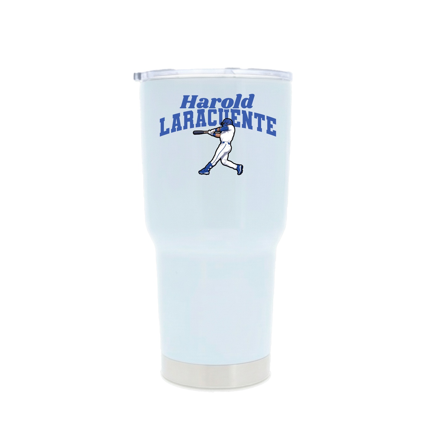 30oz Stainless Steel Tumbler — Signature Arch in White