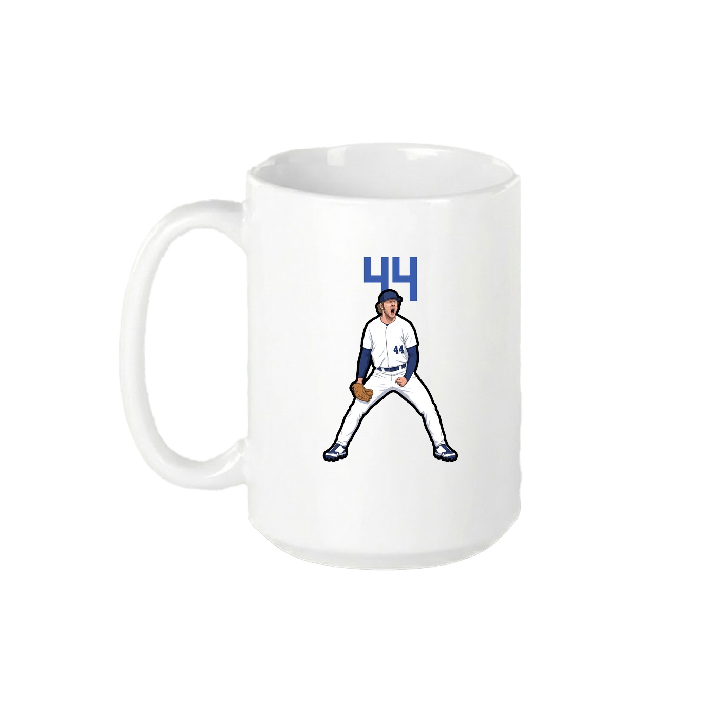 15oz Coffee Mug — Number Top in White