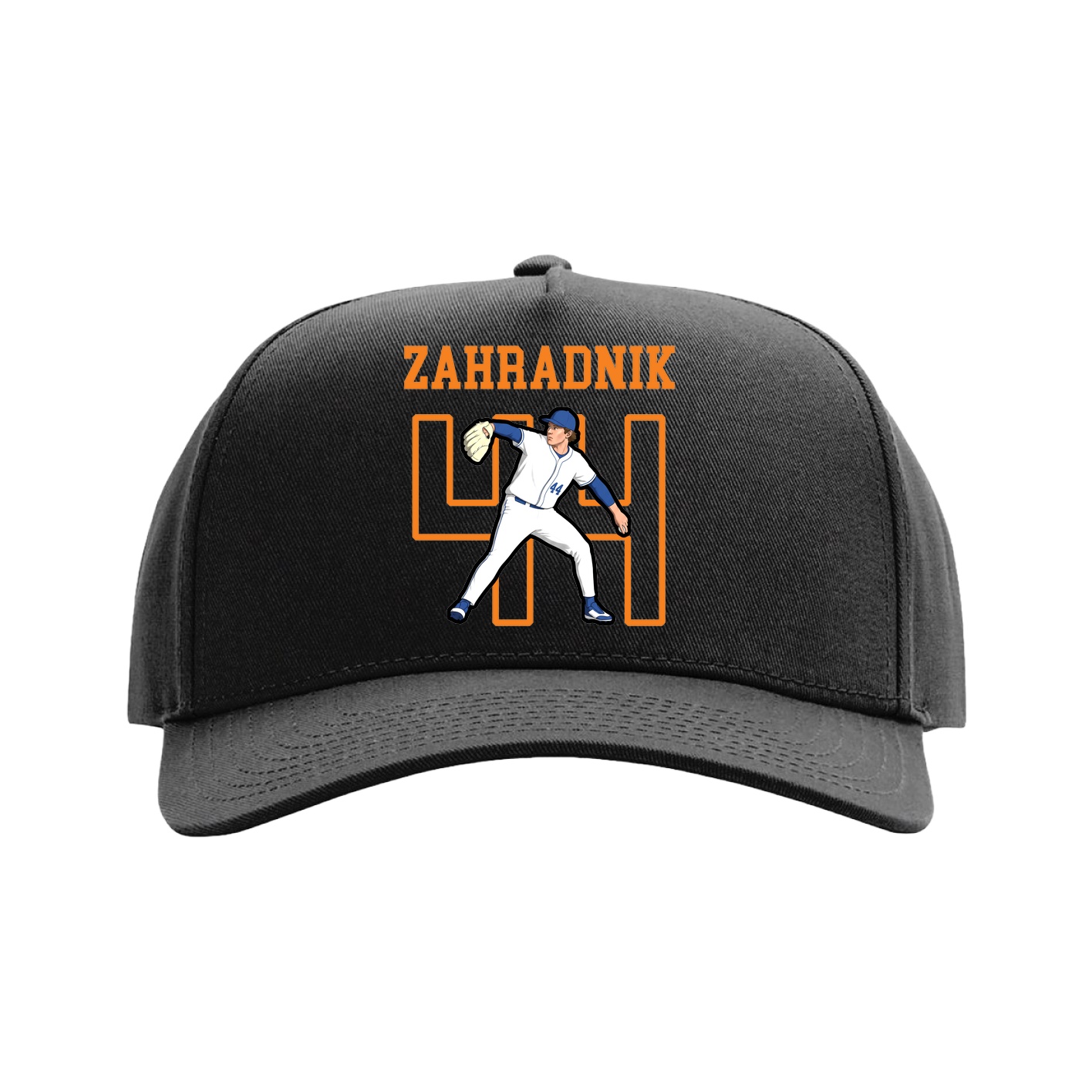 Full Fabric Five-Panel Champ Cap — Shirsey in Black