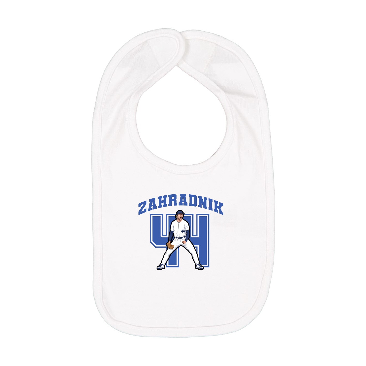 Infant Bib — Number in White