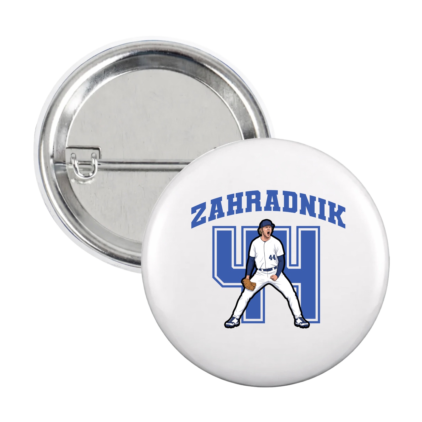 Game Day Button — Number in White