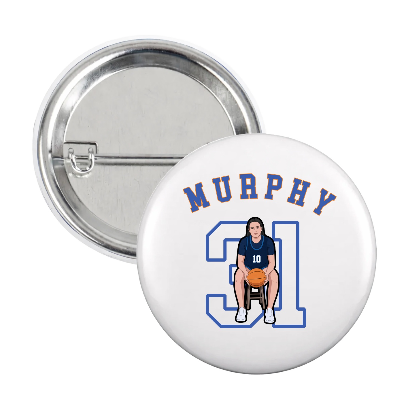 Game Day Button — Shirsey Arch in White