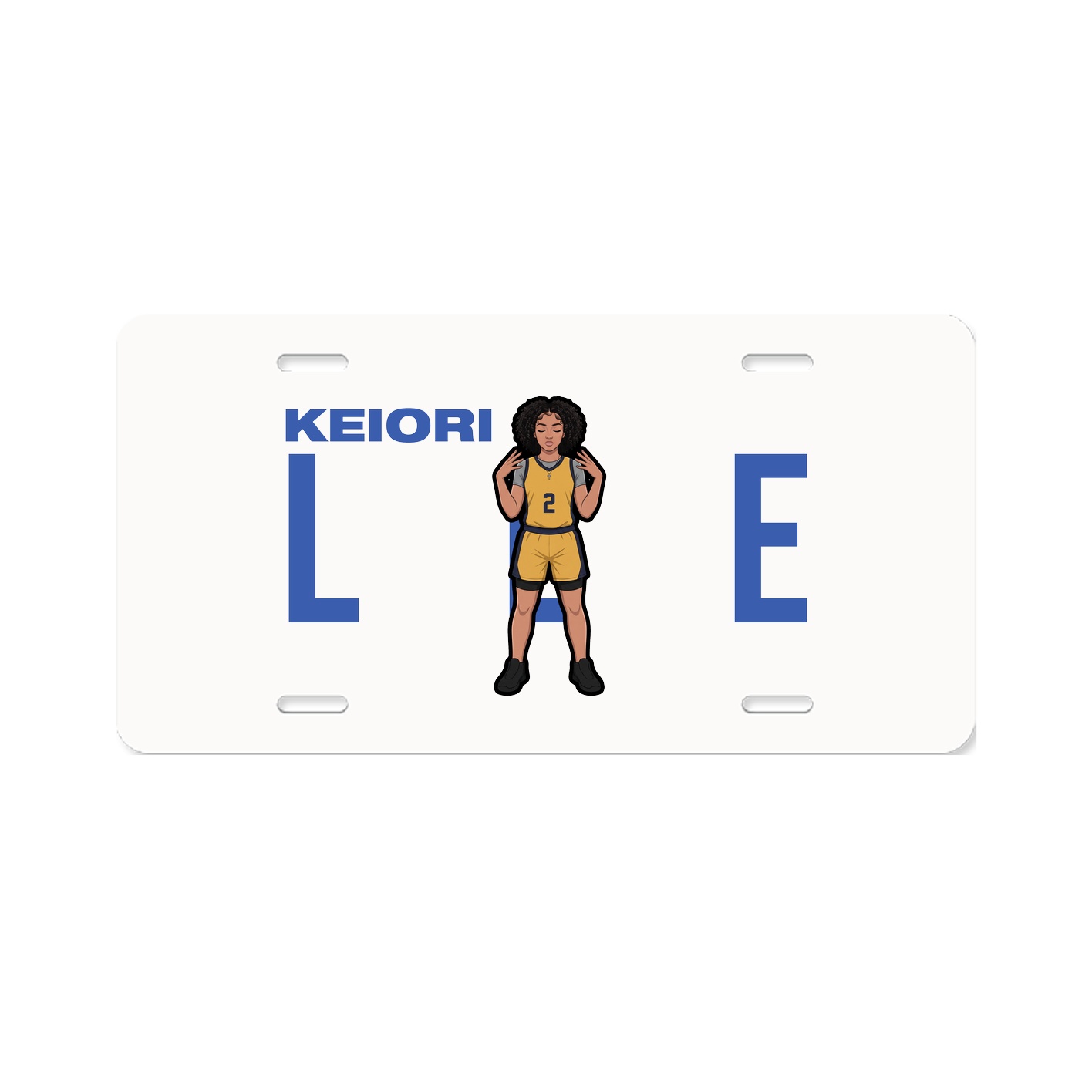 License Plate — Player Name in Classic