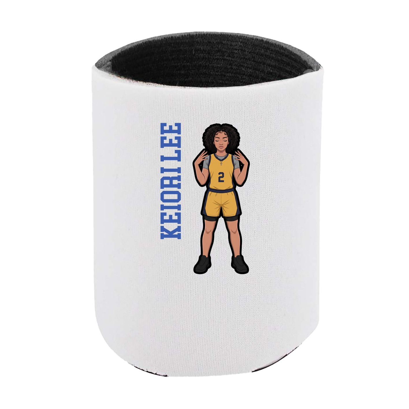 Can Holder — Name Vertical in White