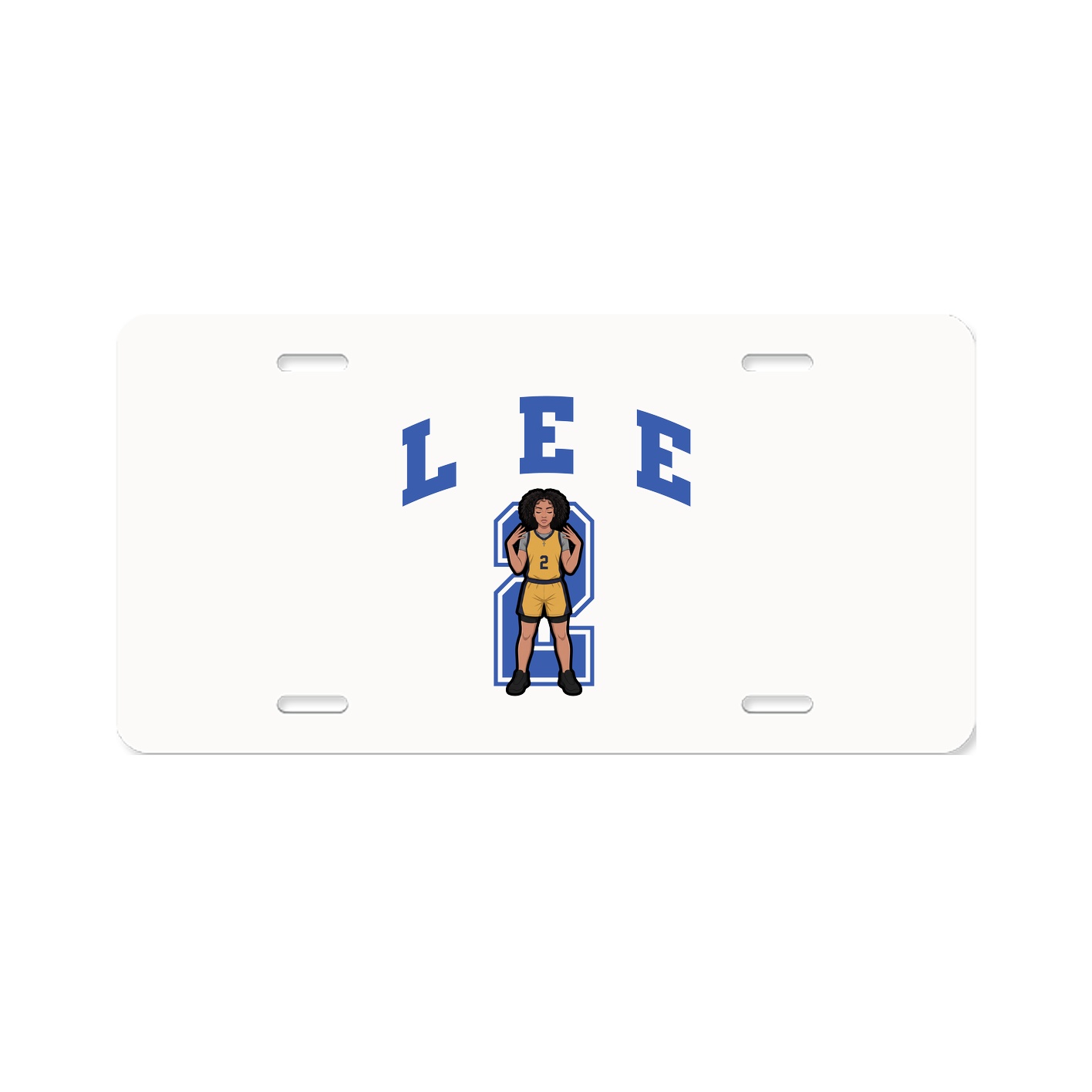 License Plate — Number in Classic