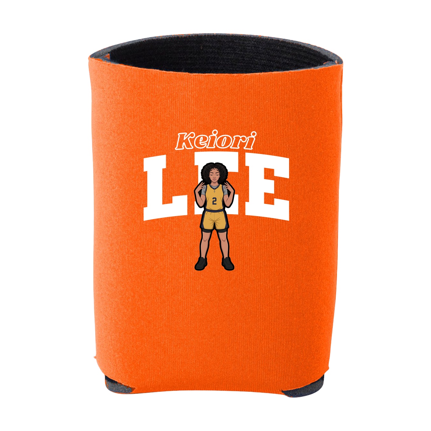 Can Holder — Name Arch in Orange