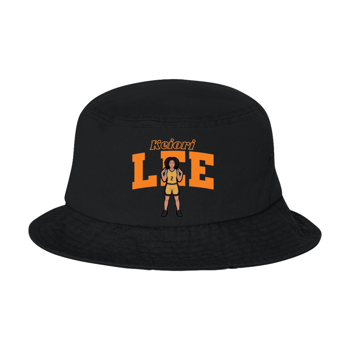 Bucket Cap — Name Arch in Black