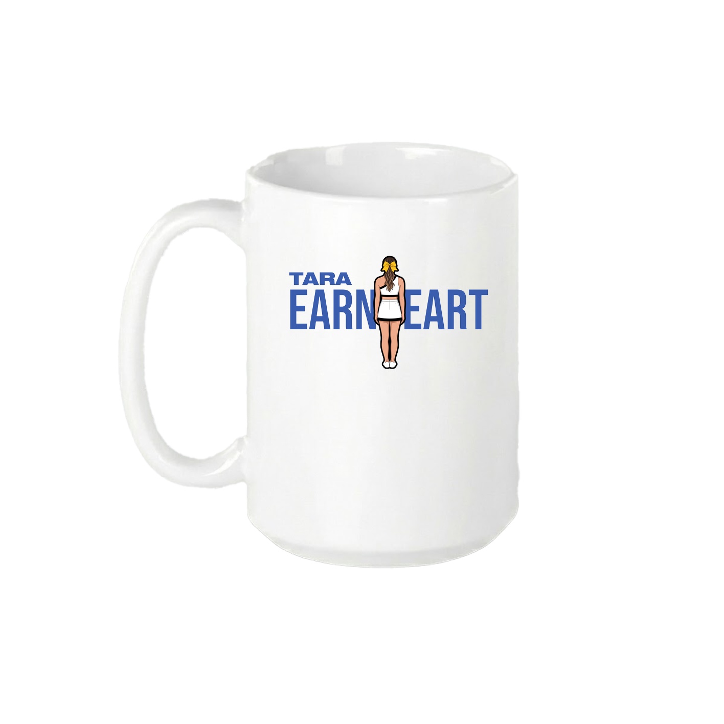 15oz Coffee Mug — Player Name in White