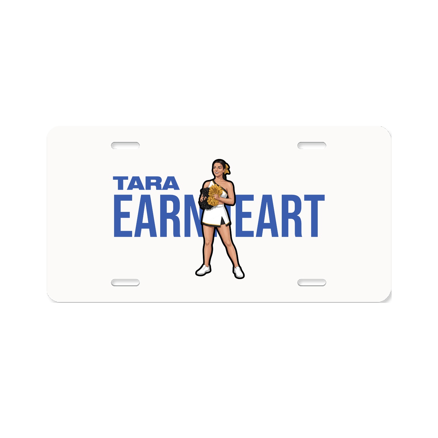 License Plate — Player Name in Classic