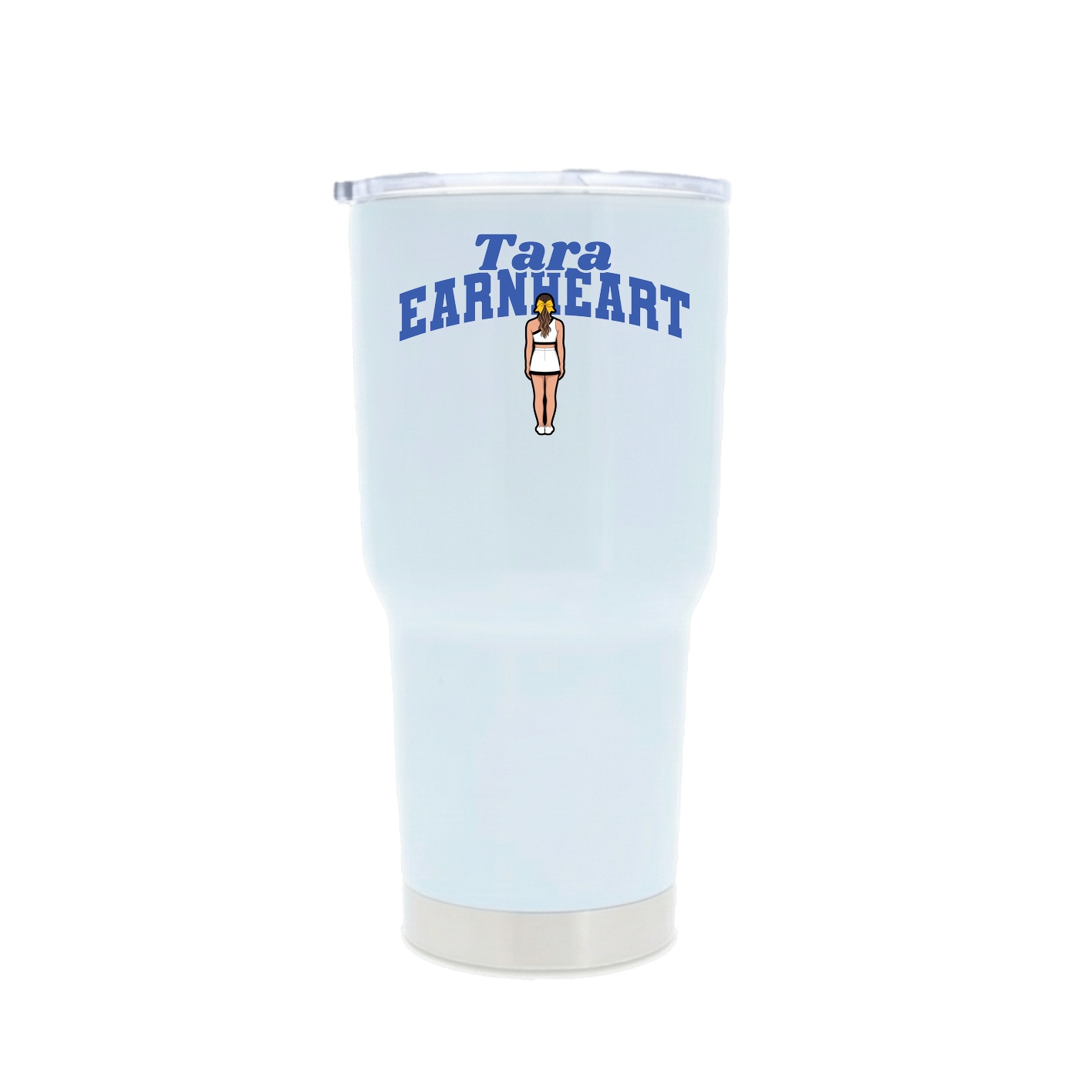 30oz Stainless Steel Tumbler — Signature Arch in White