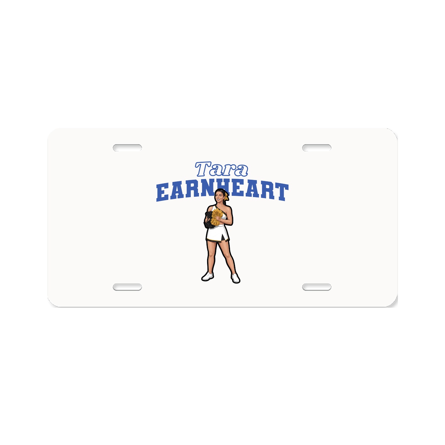 License Plate — Name Arch in Classic