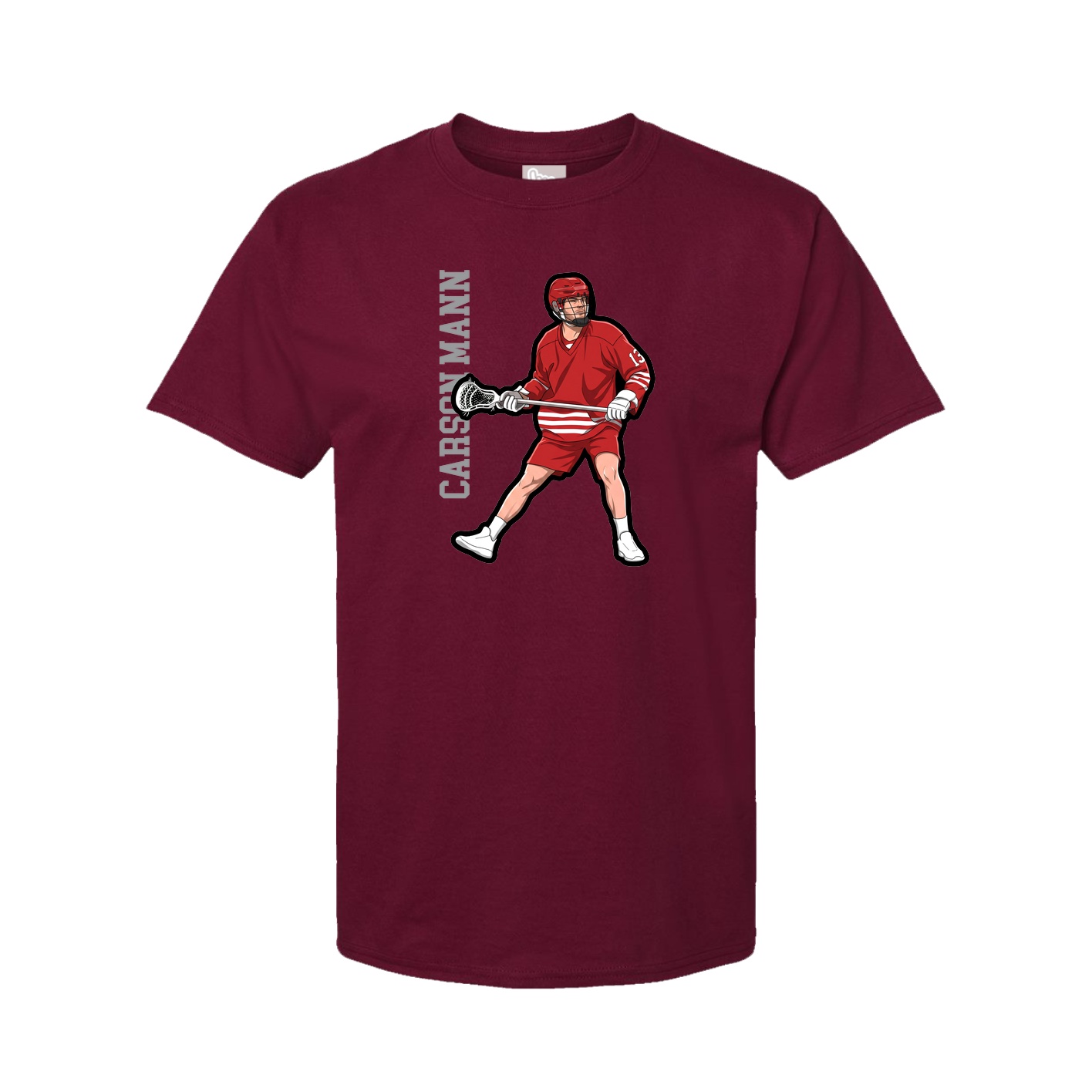Tee — Name Vertical in Cardinal