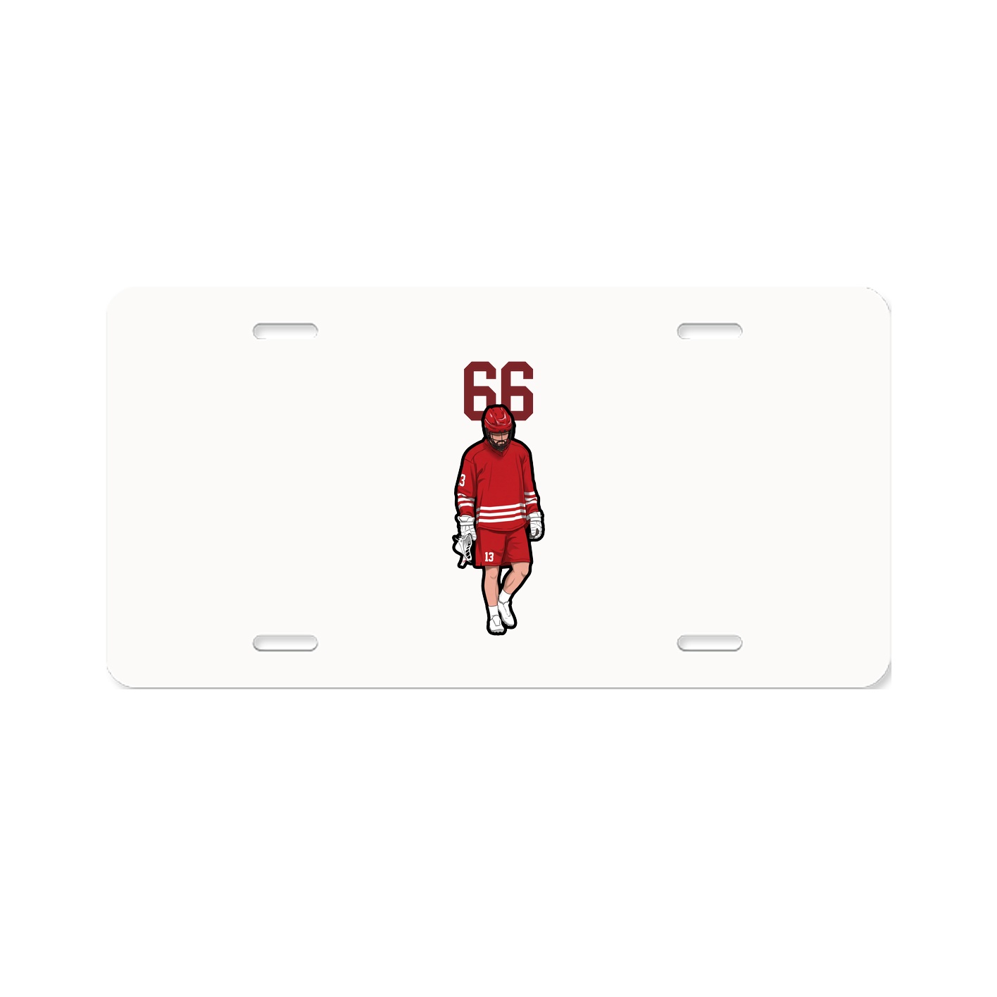 License Plate — Number Top in Classic