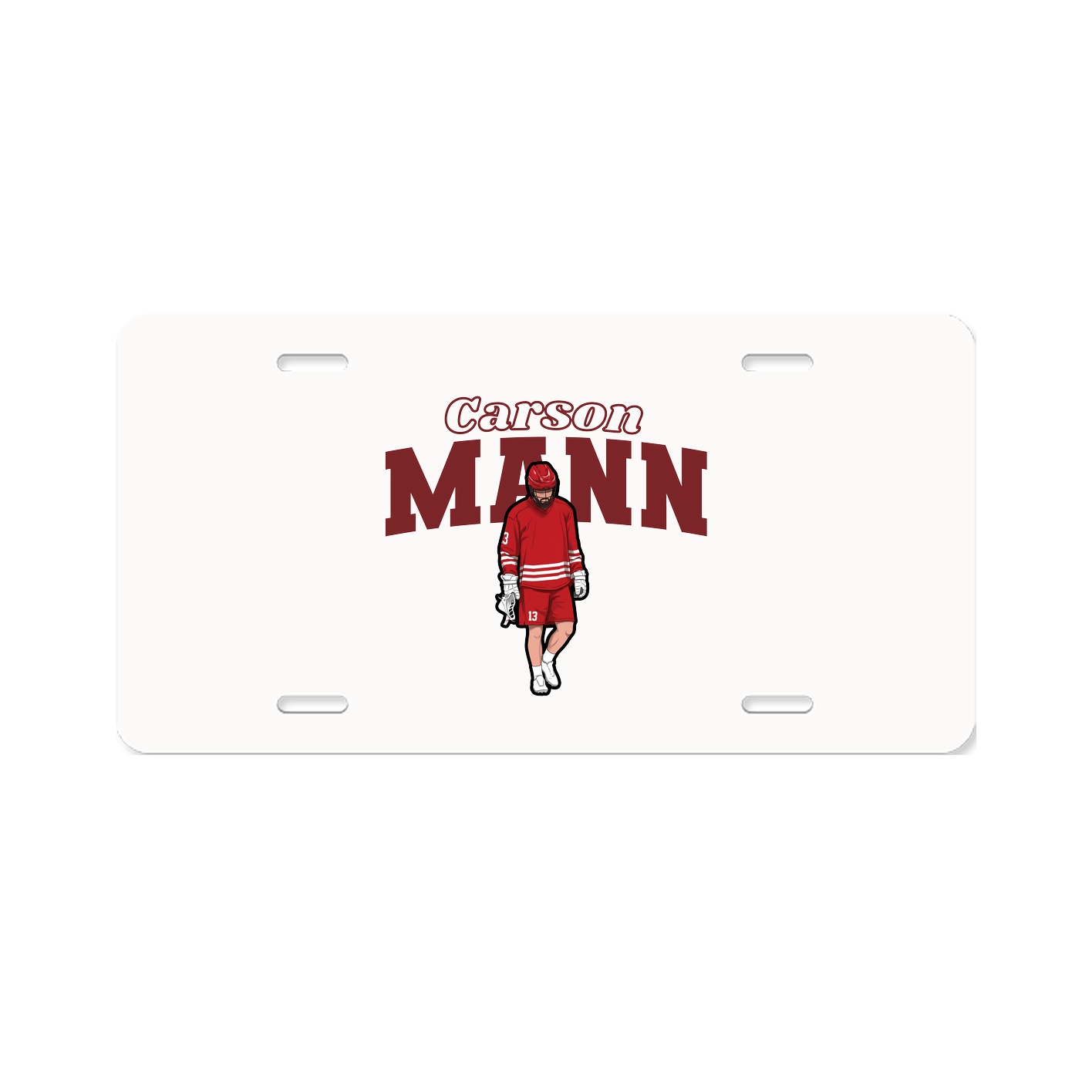License Plate — Name Arch in Classic