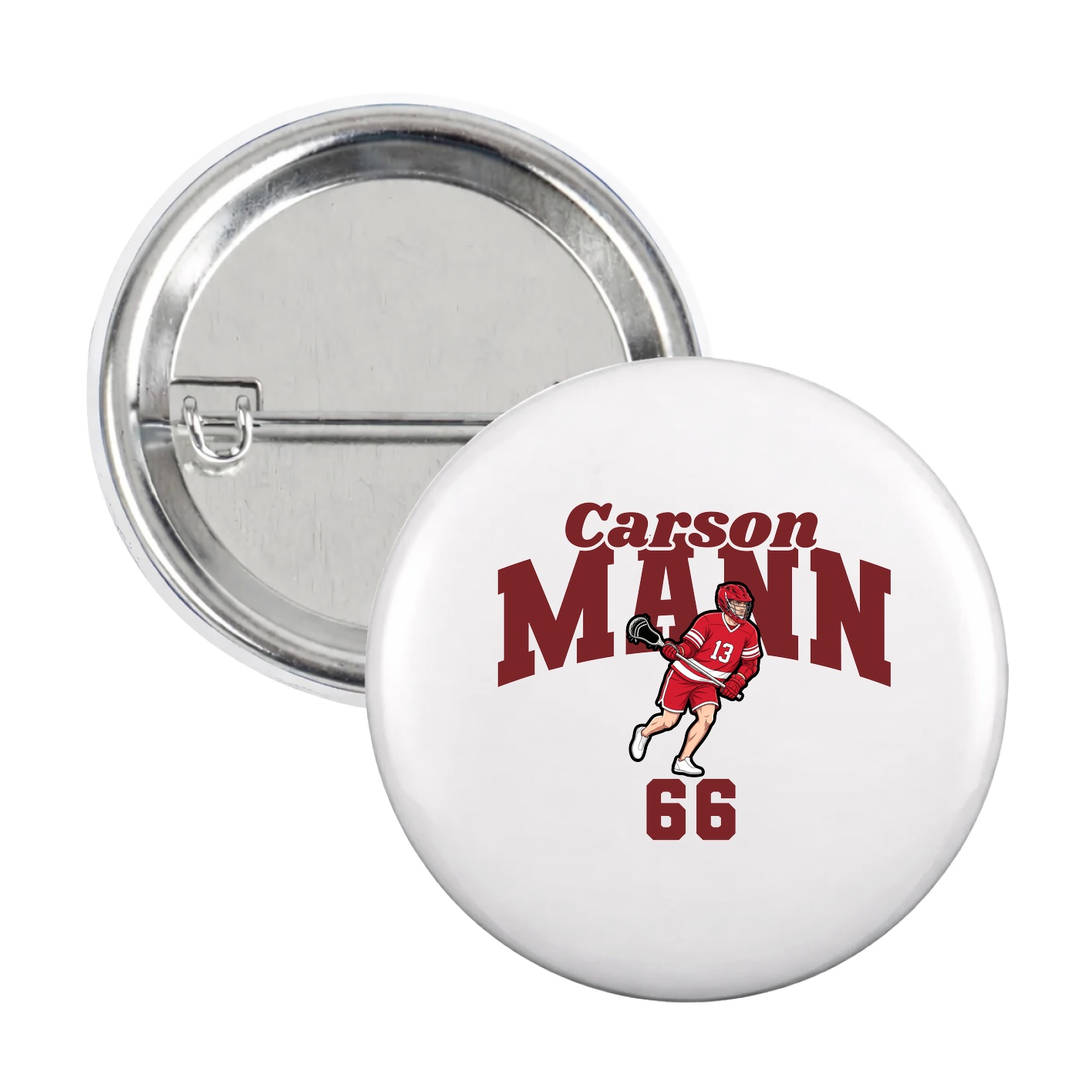 Game Day Button — Signature Arch in White
