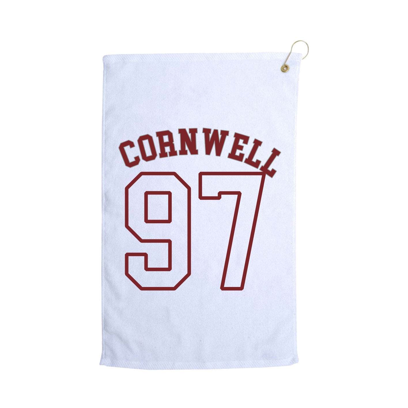 Golf Towel — Shirsey Arch in White