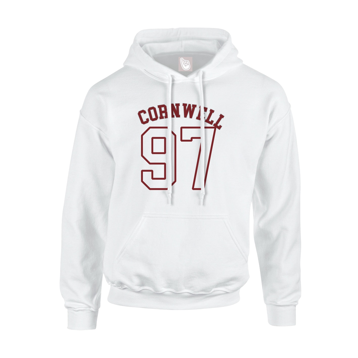 Hoodie — Shirsey Arch in White
