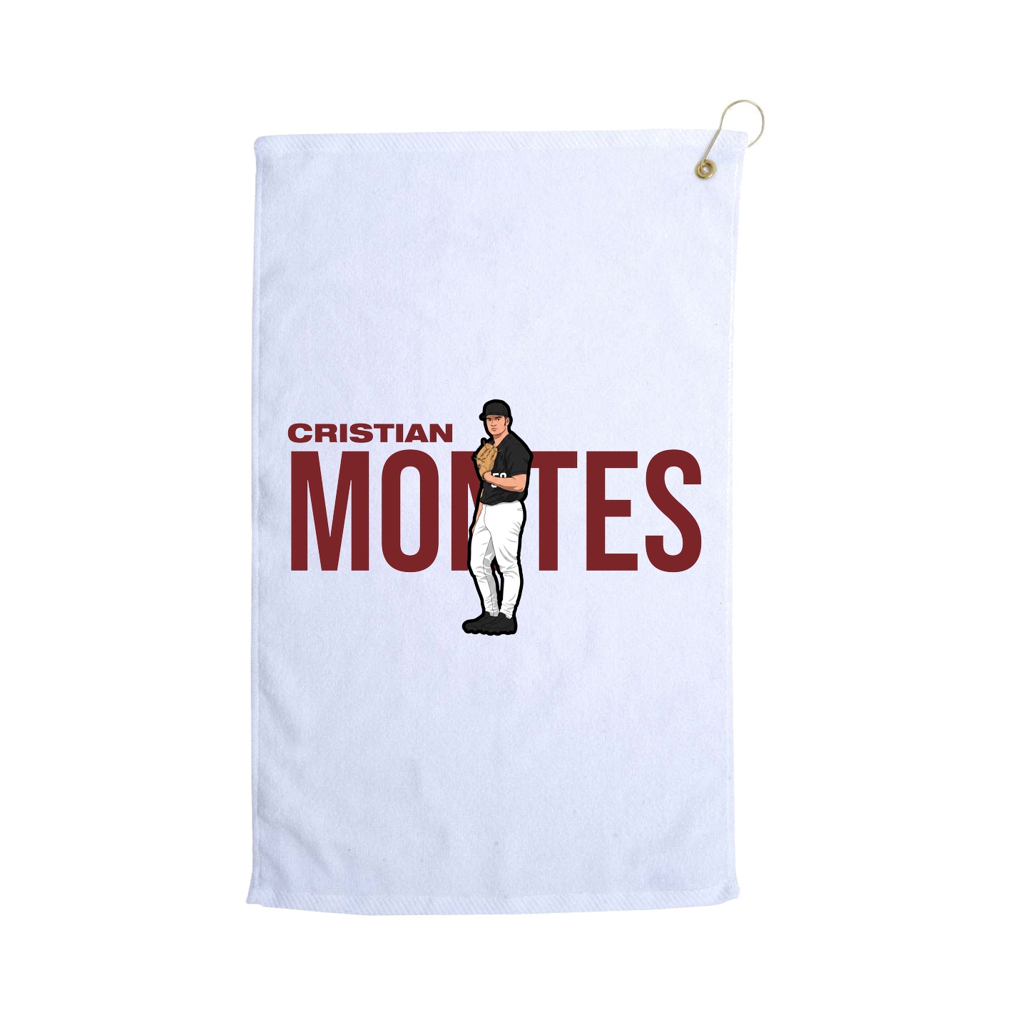 Golf Towel — Player Name in White