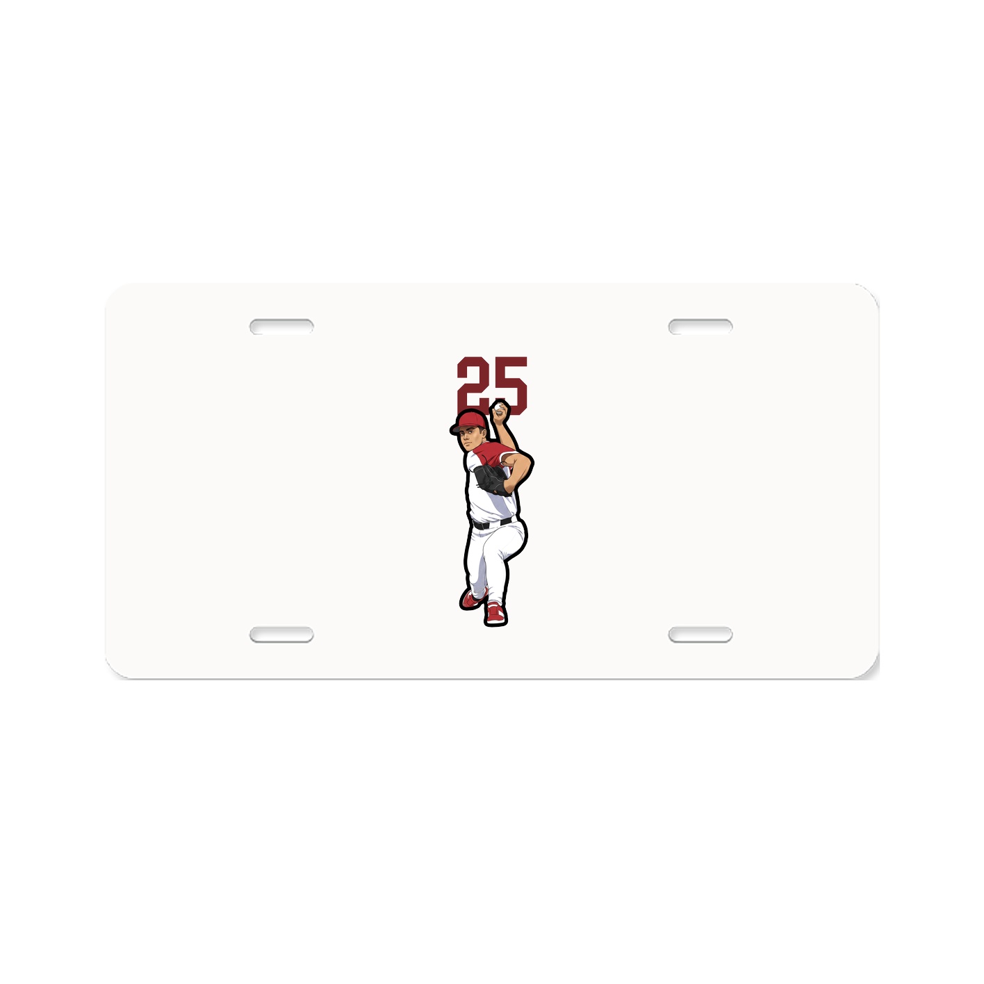 License Plate — Number Top in Classic
