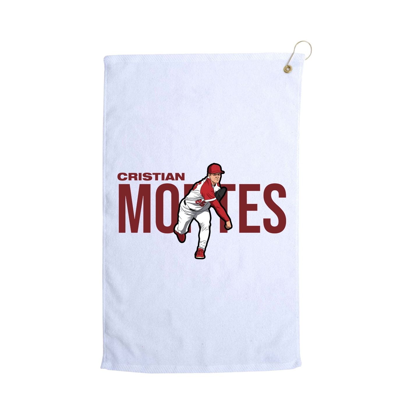 Golf Towel — Player Name in White
