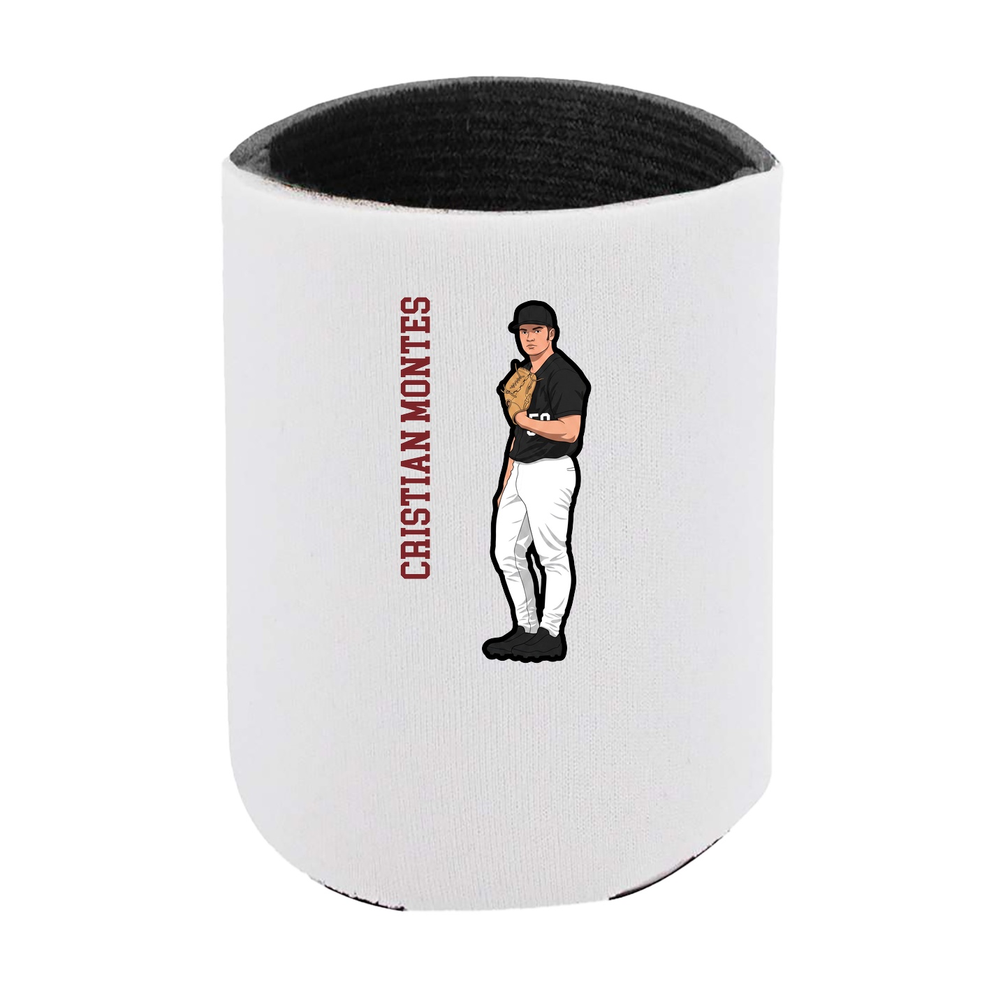 Can Holder — Name Vertical in White