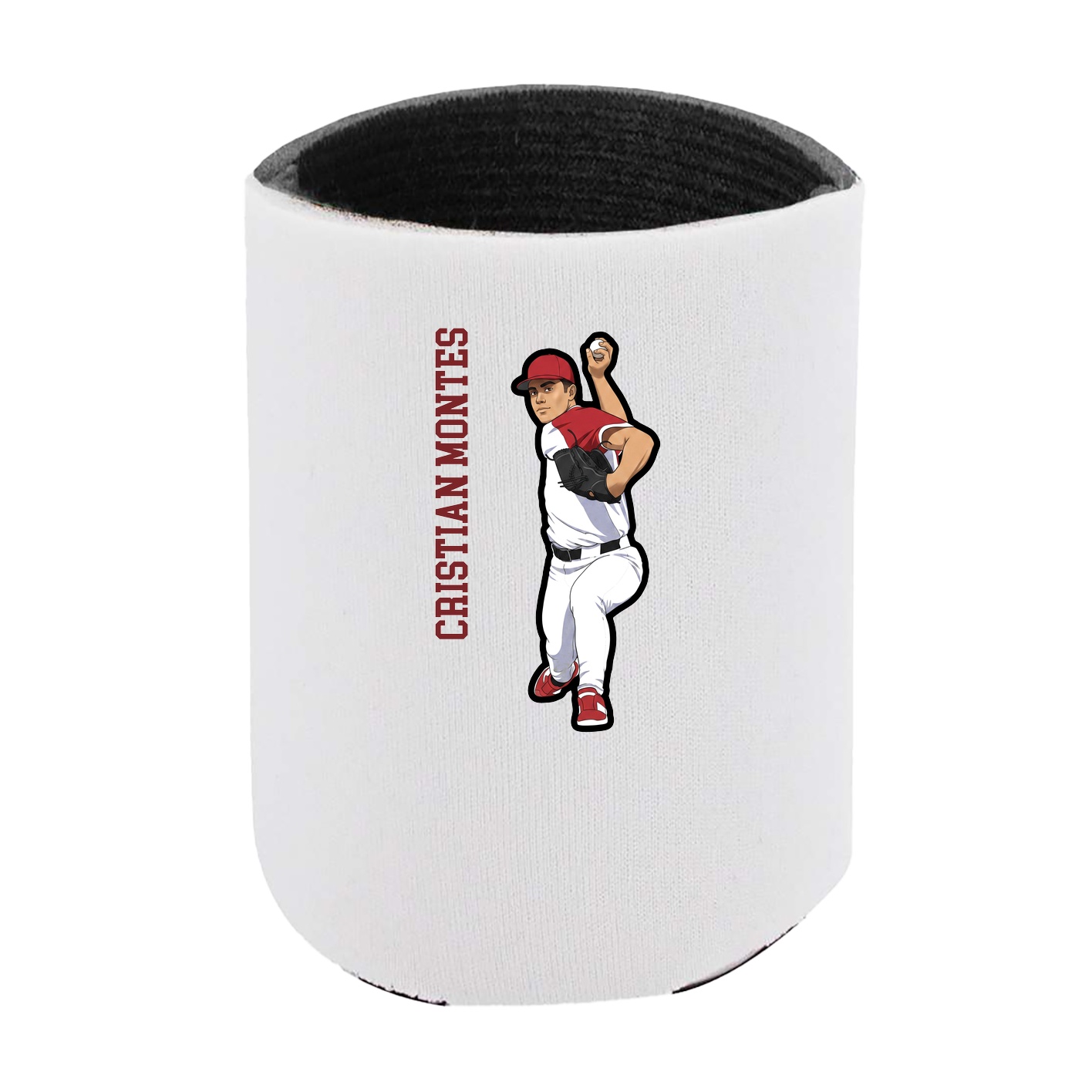 Can Holder — Name Vertical in White