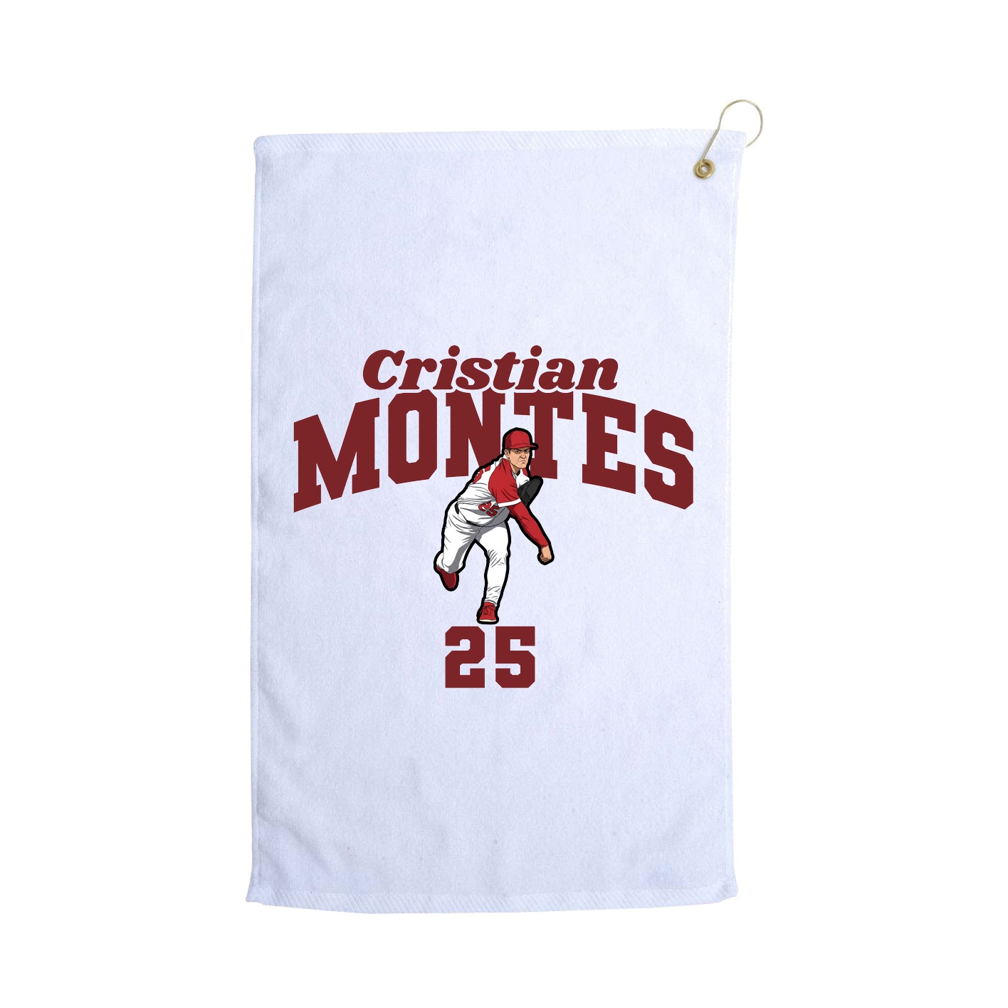 Golf Towel — Signature Arch in White