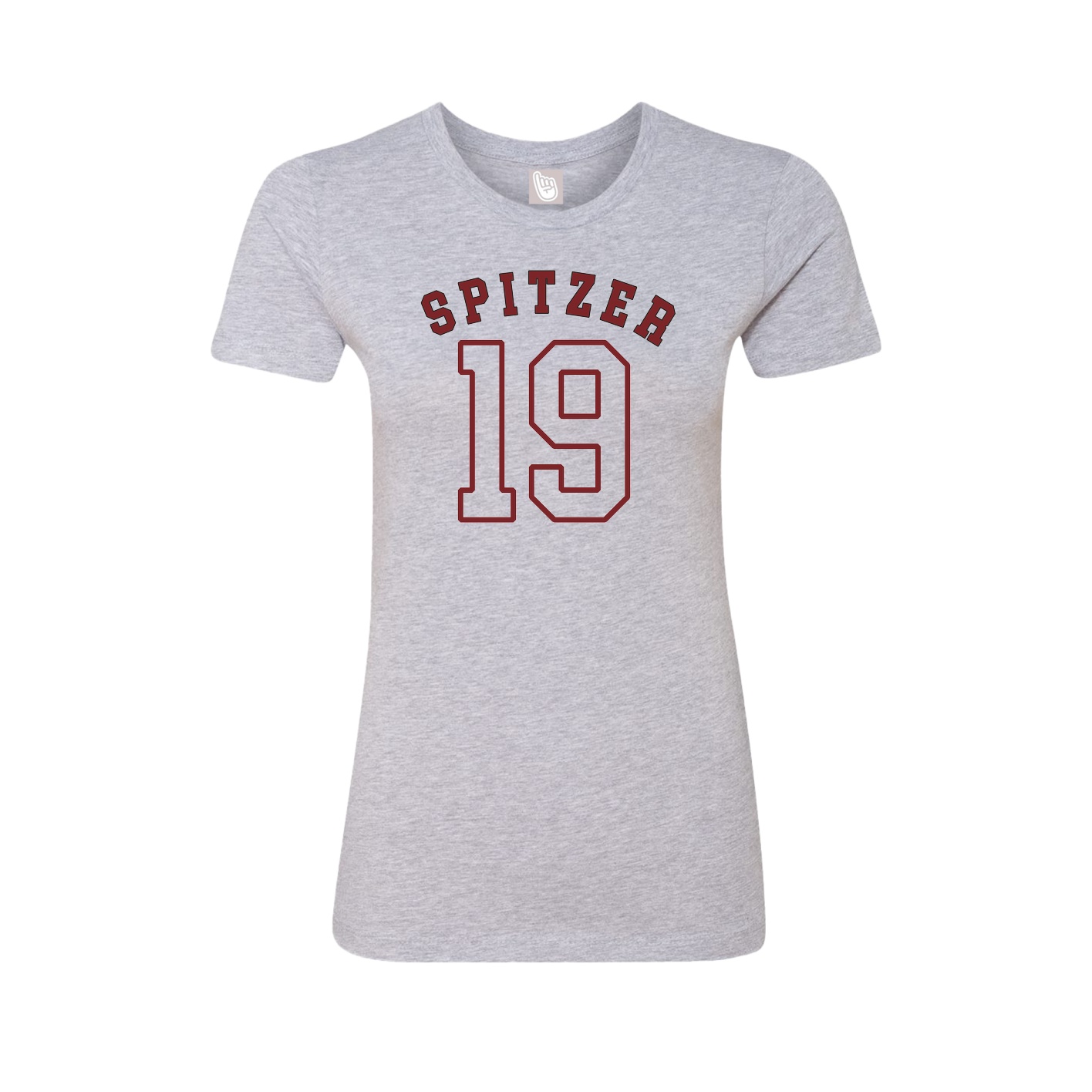 Fitted Women's Tee — Shirsey Arch in Grey