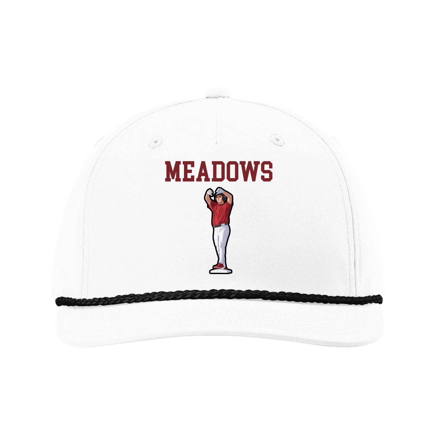 Five-Panel Classic Rope Cap — Shirsey in White