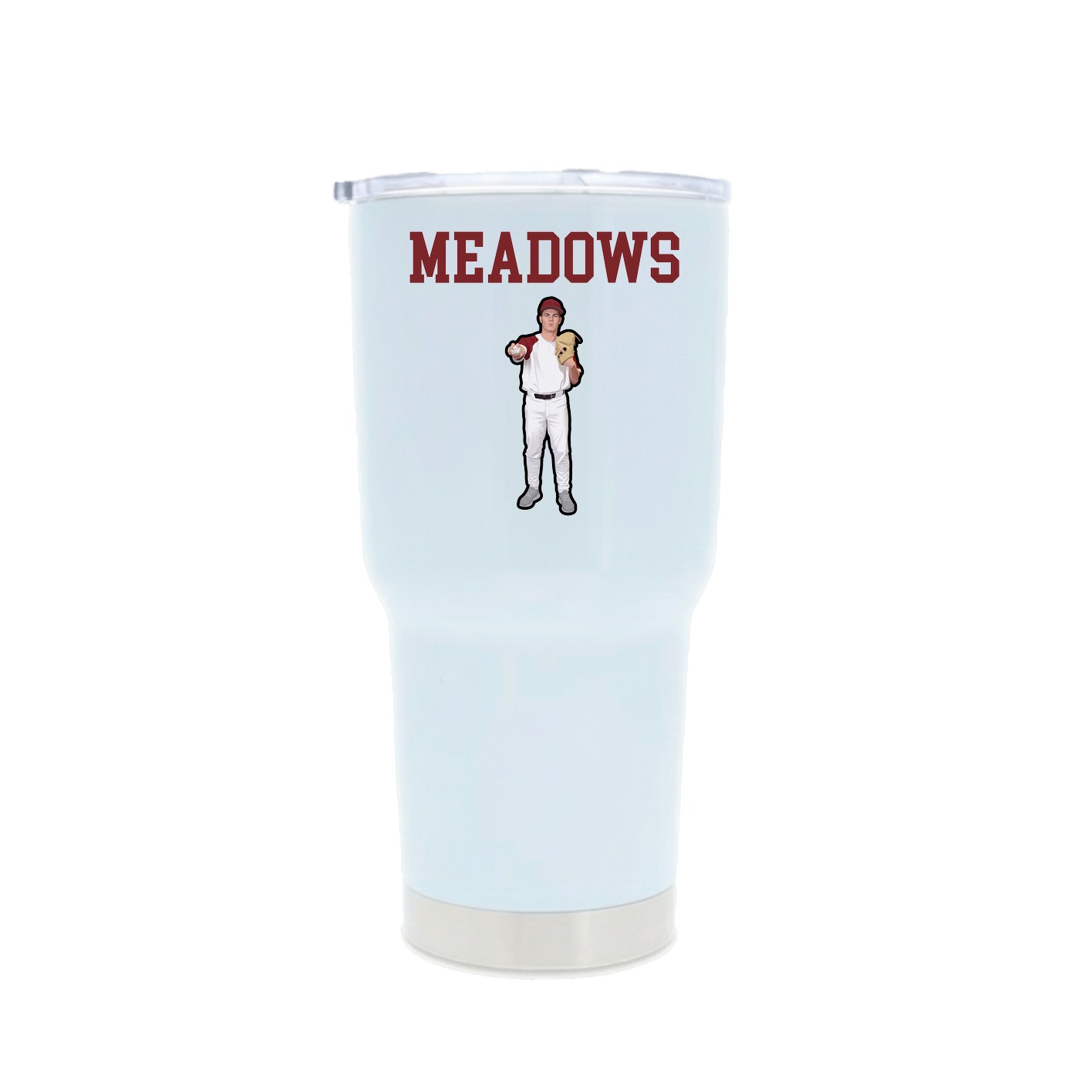 30oz Stainless Steel Tumbler — Shirsey in White