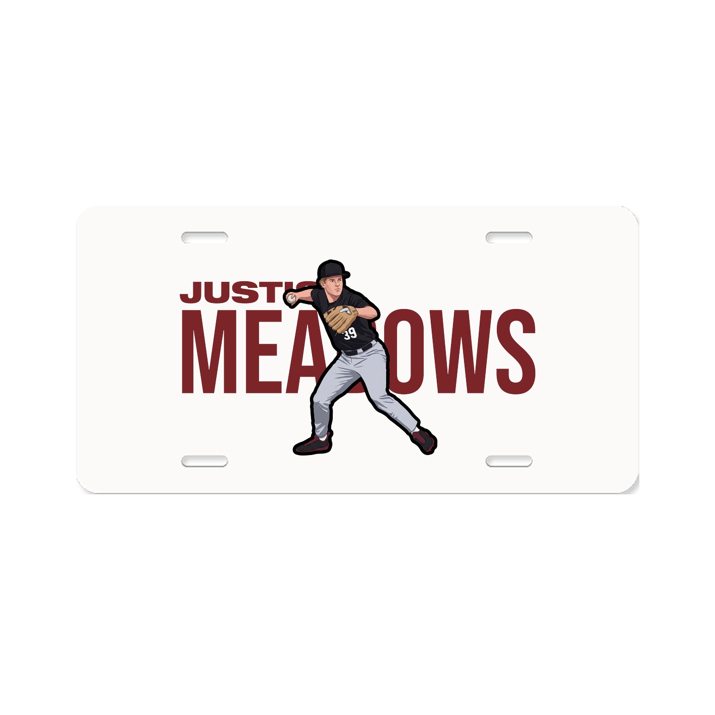 License Plate — Player Name in Classic