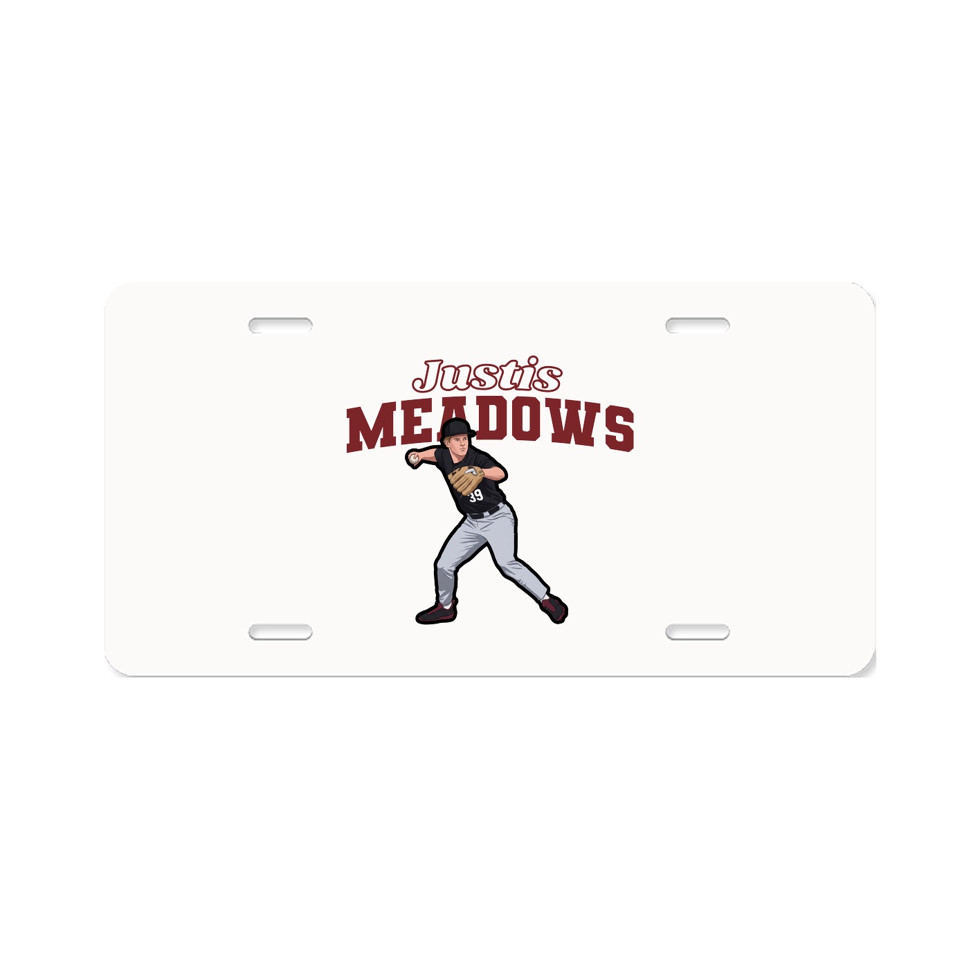 License Plate — Name Arch in Classic