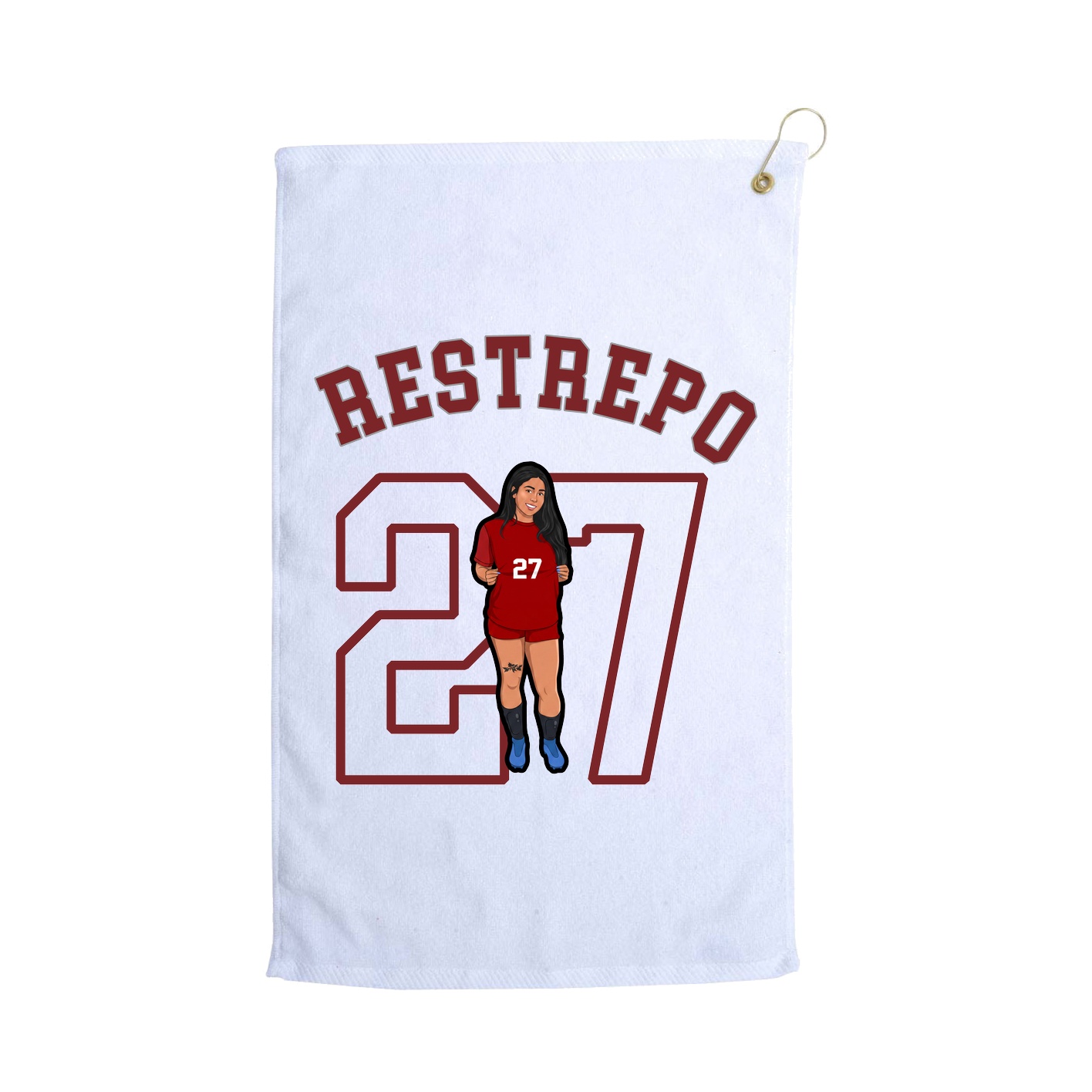 Golf Towel — Shirsey Arch in White