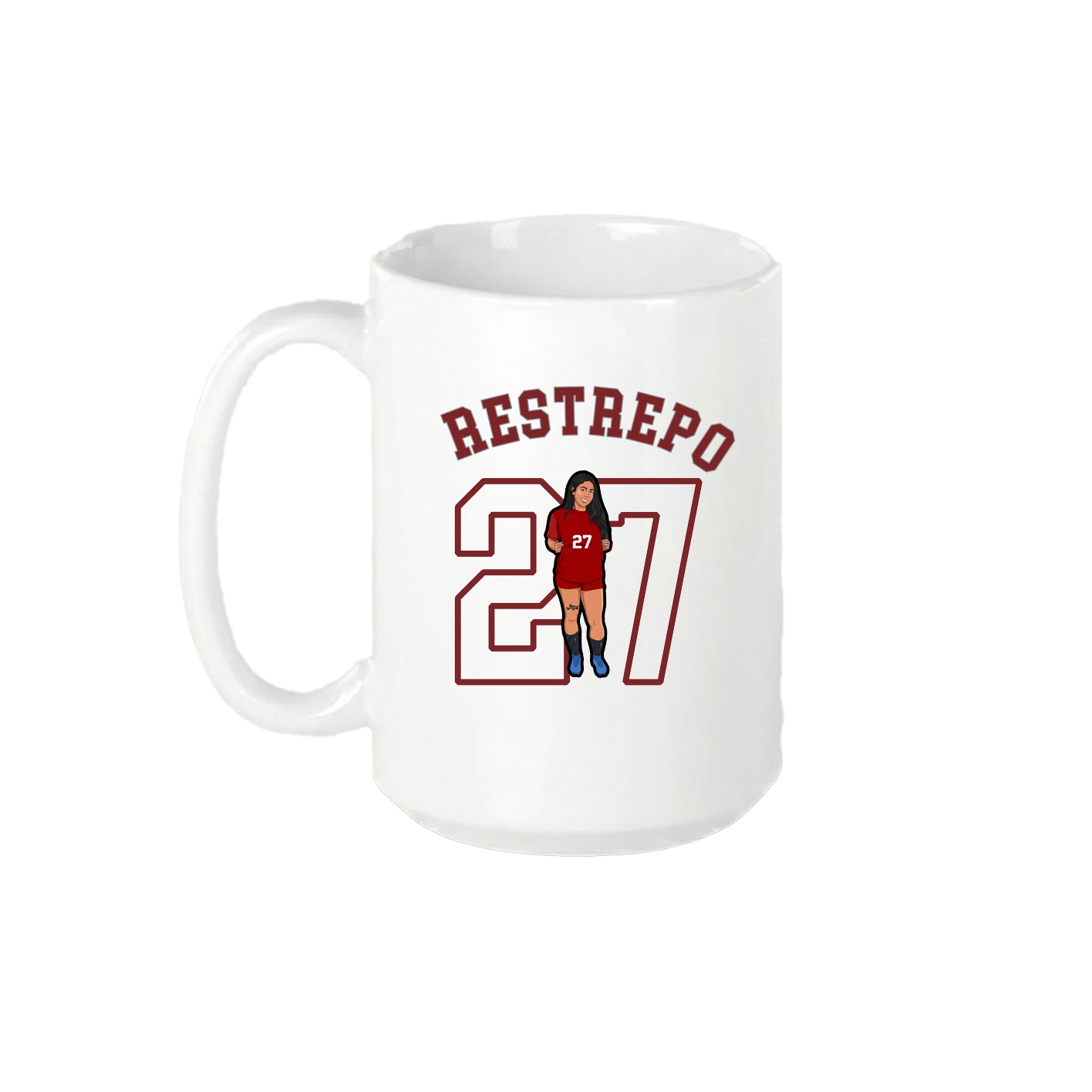 15oz Coffee Mug — Shirsey Arch in White