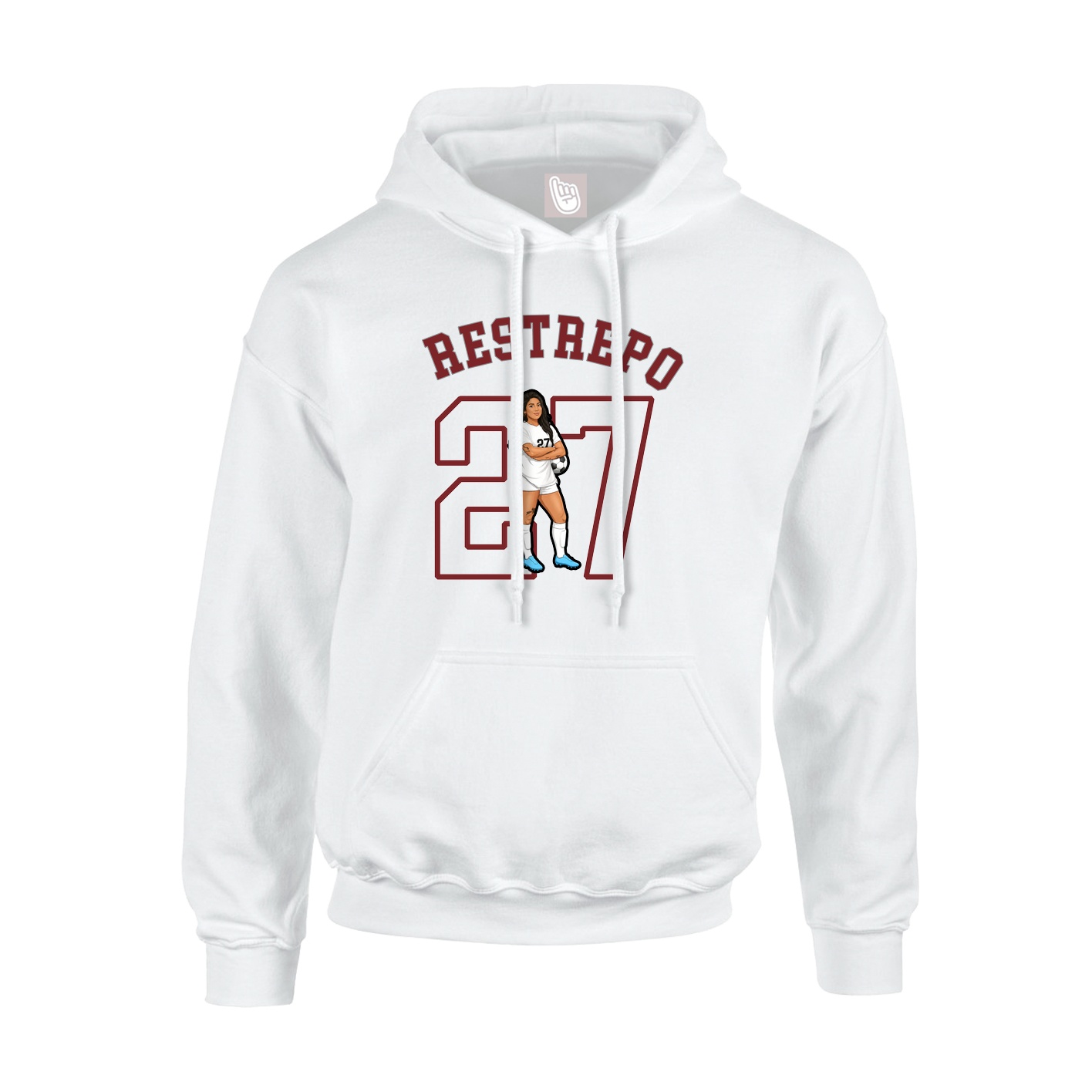 Hoodie — Shirsey Arch in White