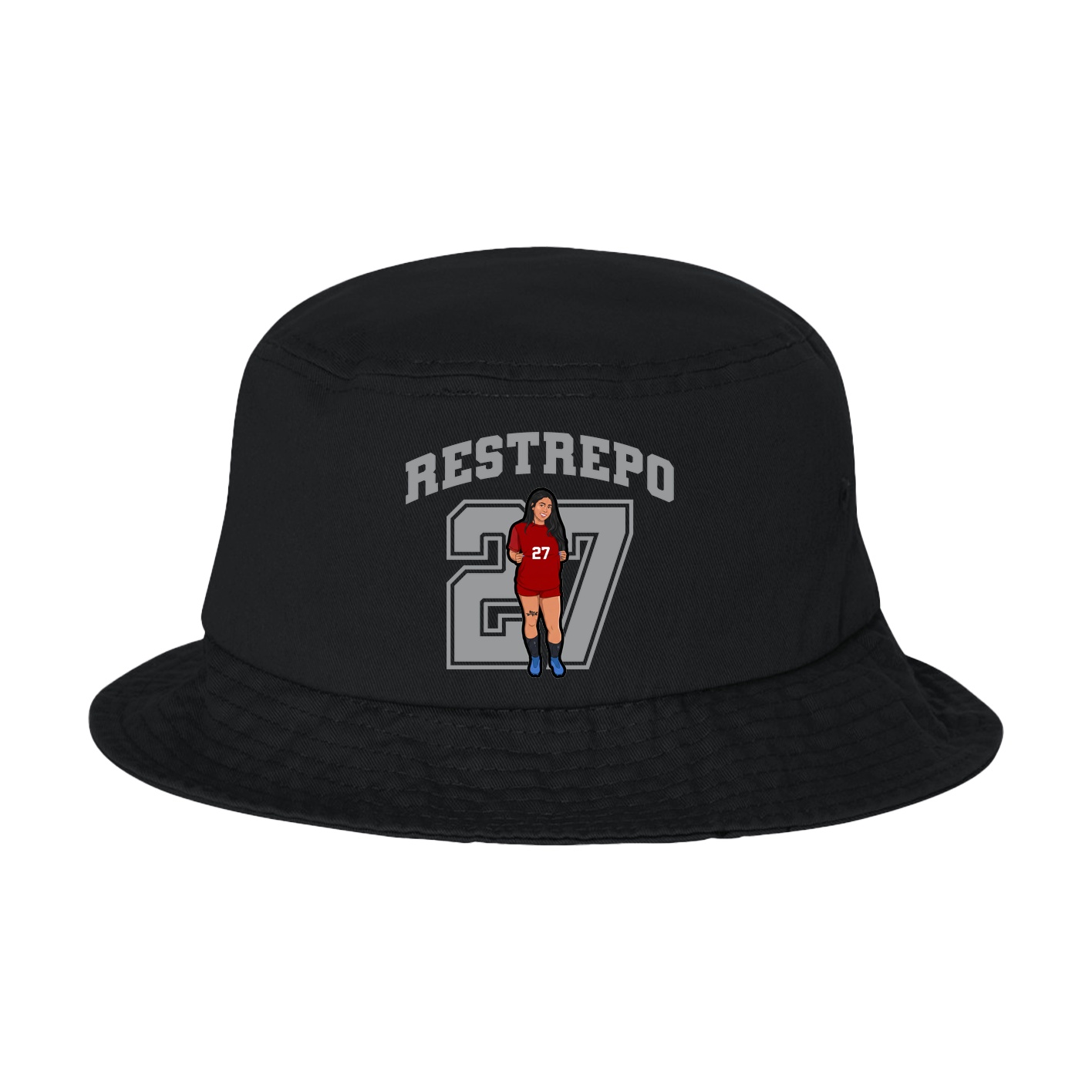 Bucket Cap — Number in Black