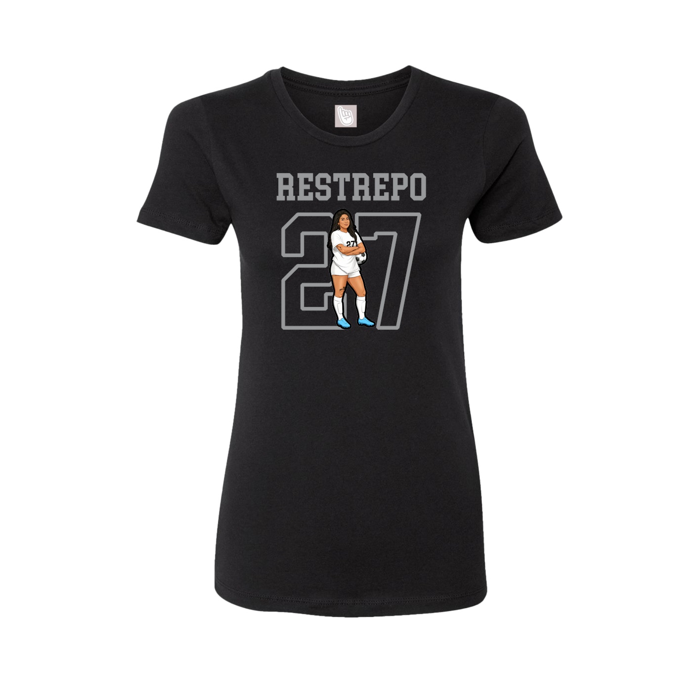Fitted Women's Tee — Shirsey in Black