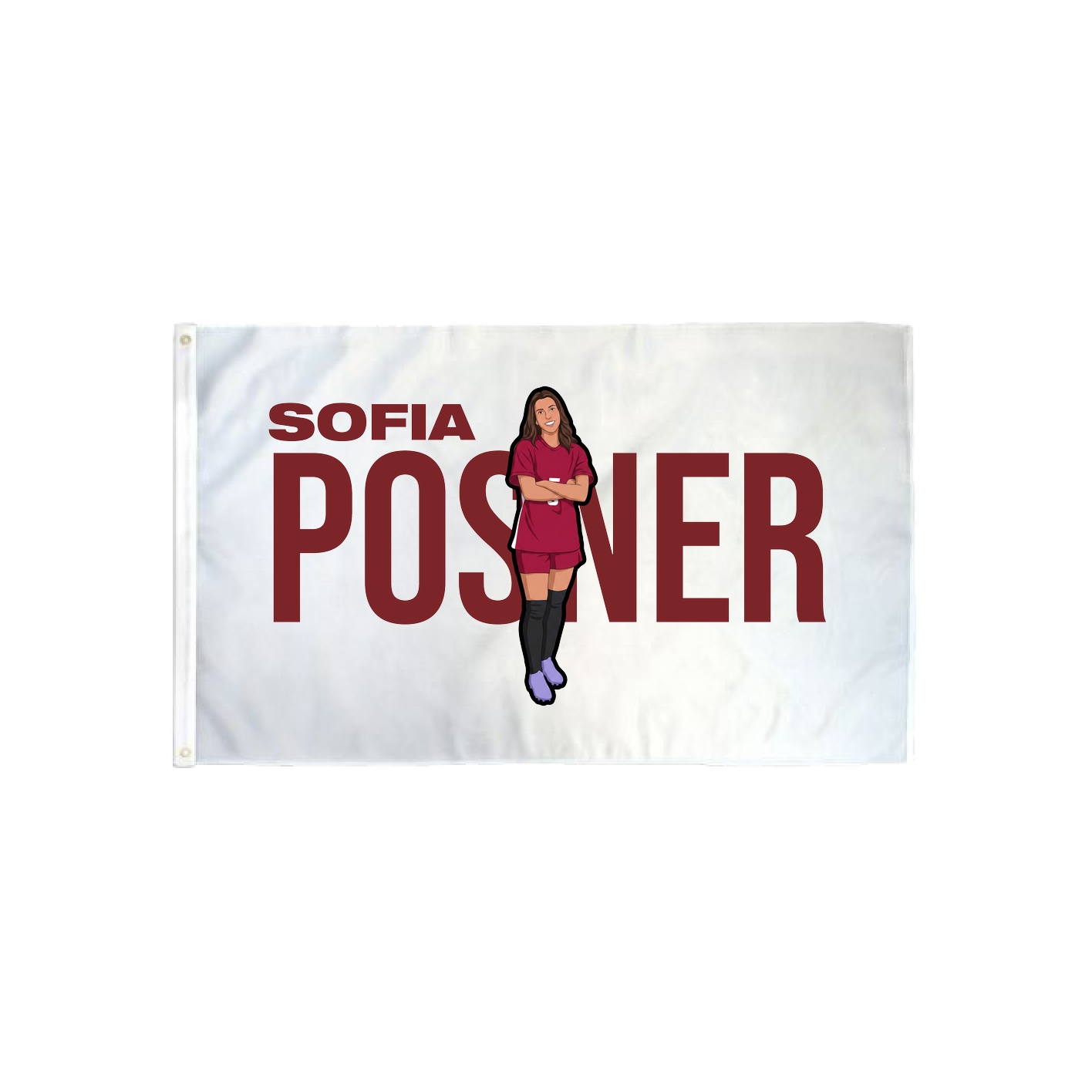 3x5 Flag — Player Name in Classic