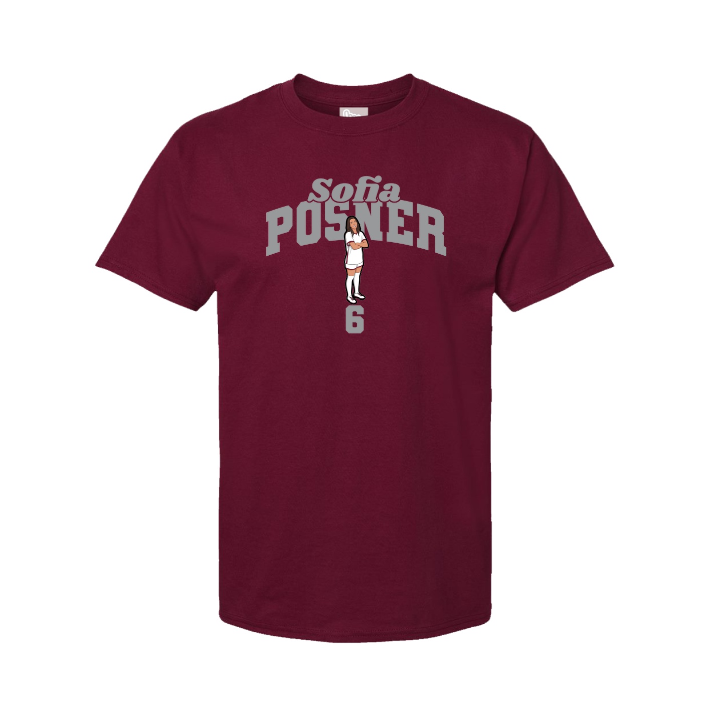 Tee — Signature Arch in Cardinal