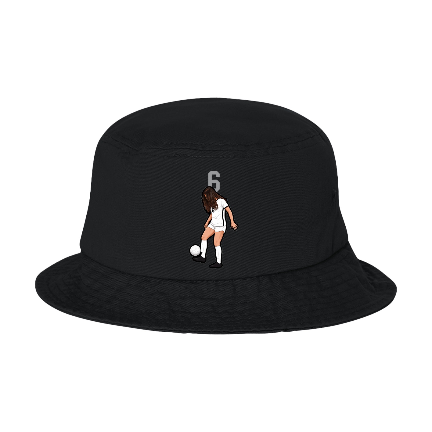Bucket Cap — Number Top in Black