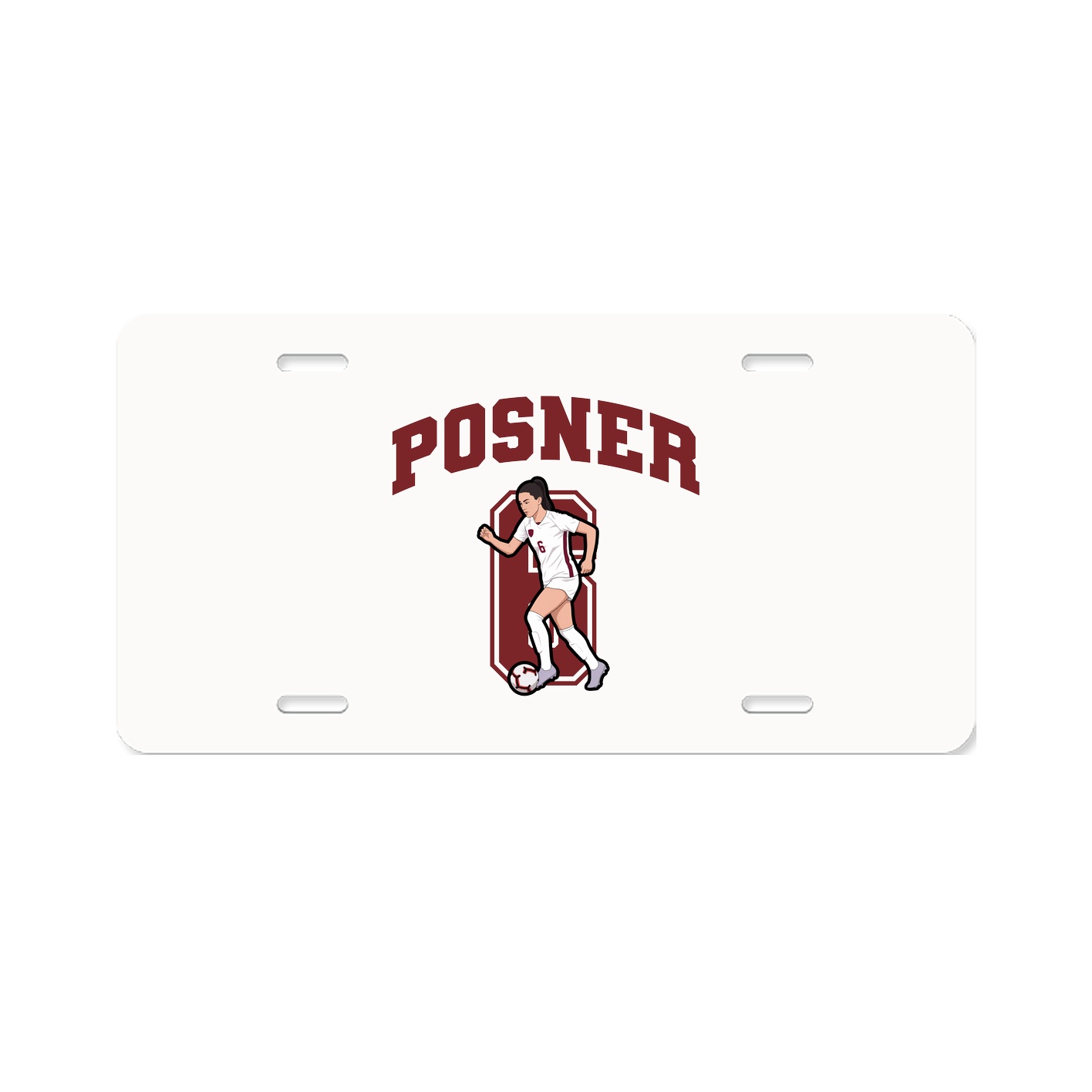 License Plate — Number in Classic