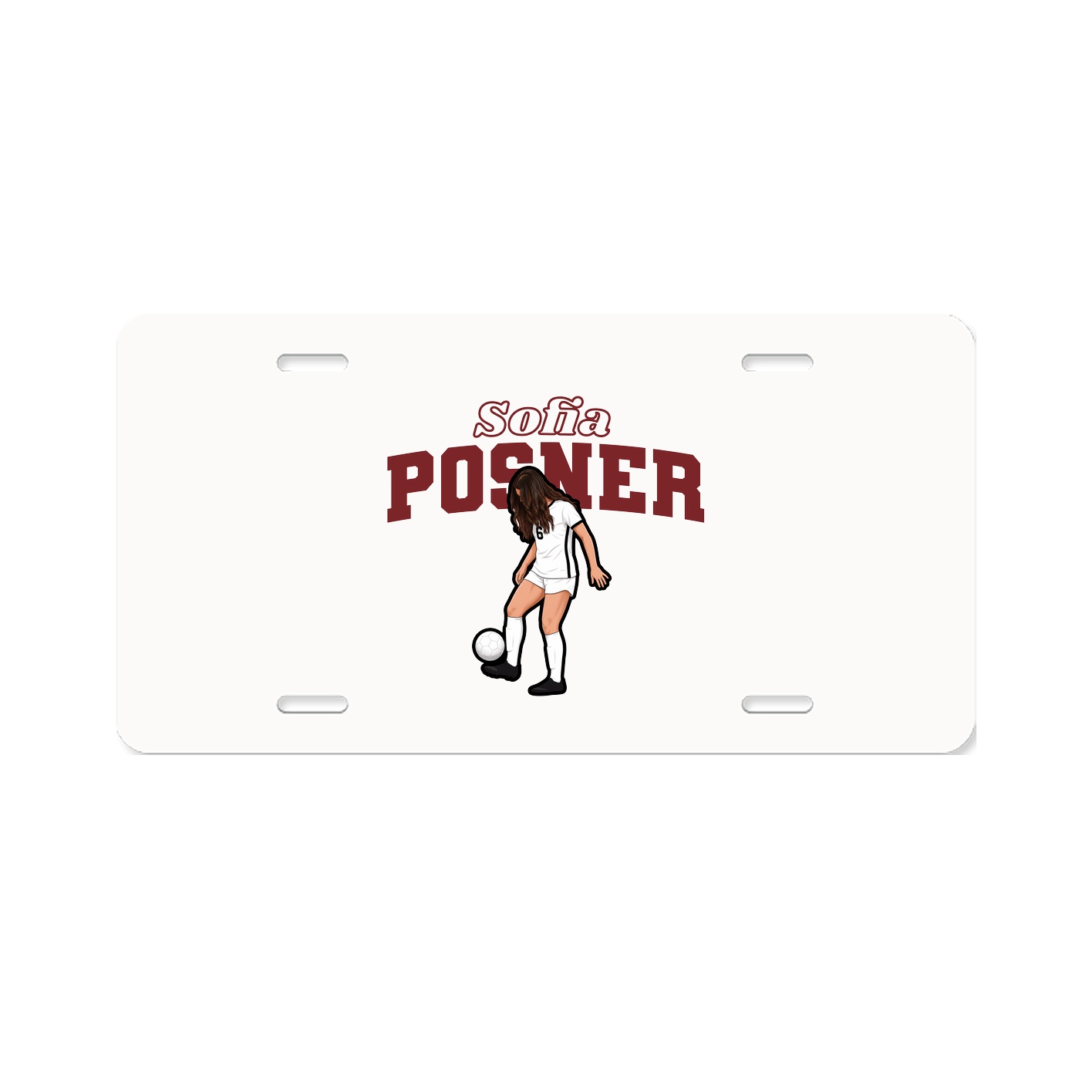 License Plate — Name Arch in Classic