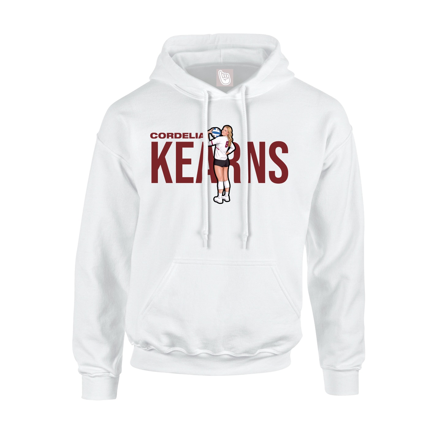 Hoodie — Player Name in White
