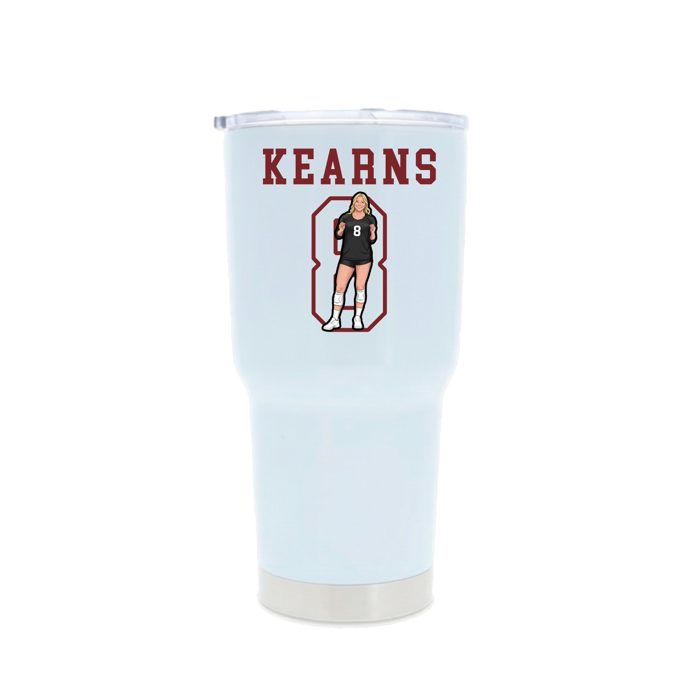 30oz Stainless Steel Tumbler — Shirsey in White