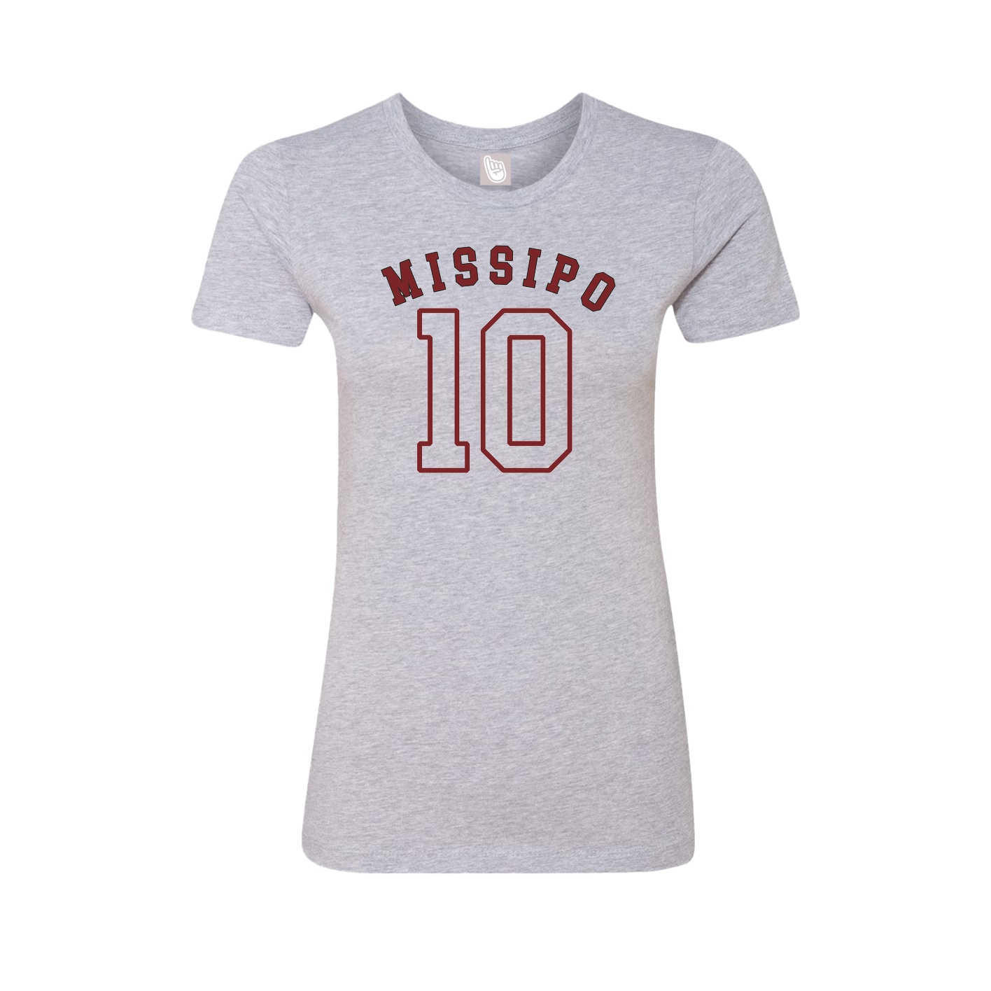 Fitted Women's Tee — Shirsey Arch in Grey
