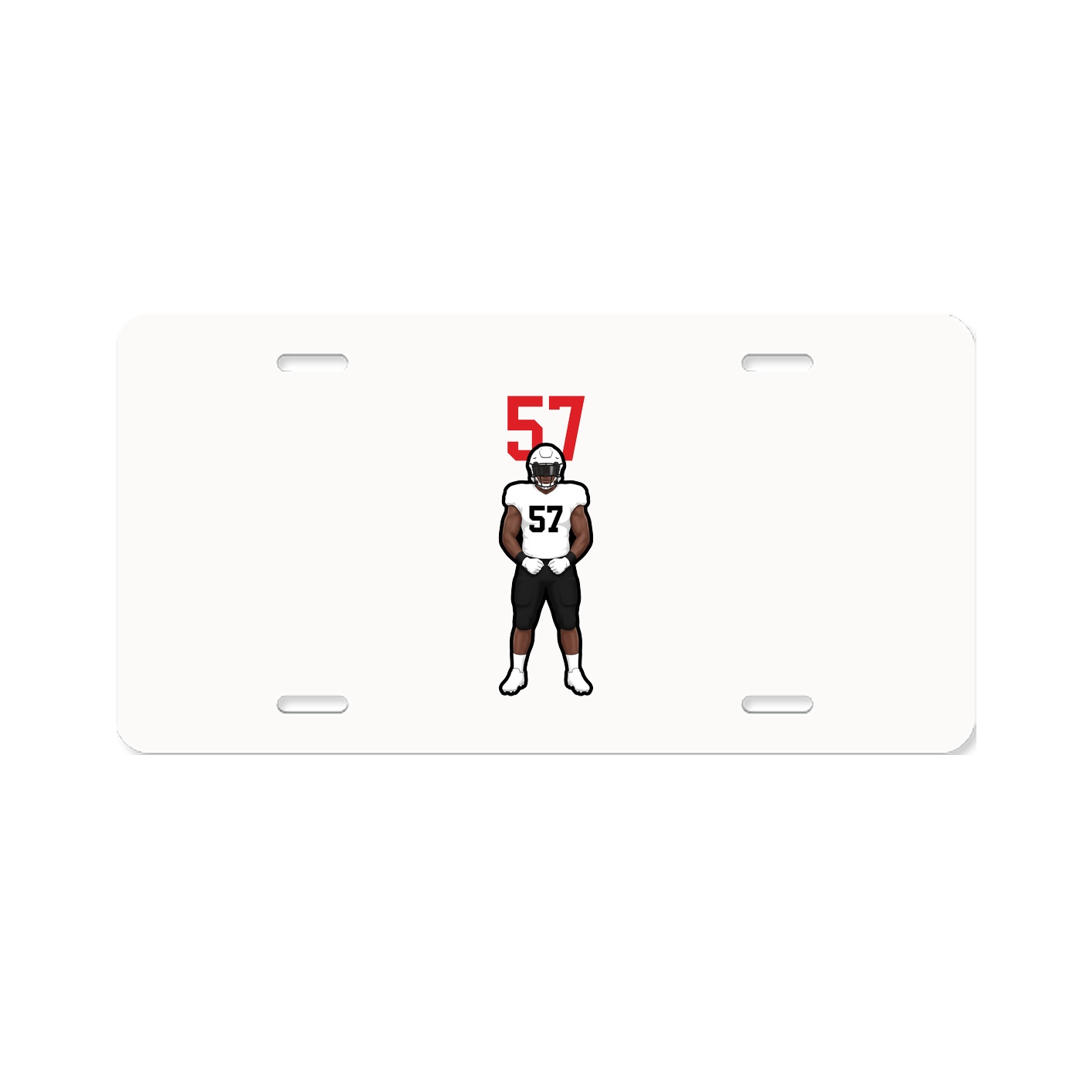 License Plate — Number Top in Classic