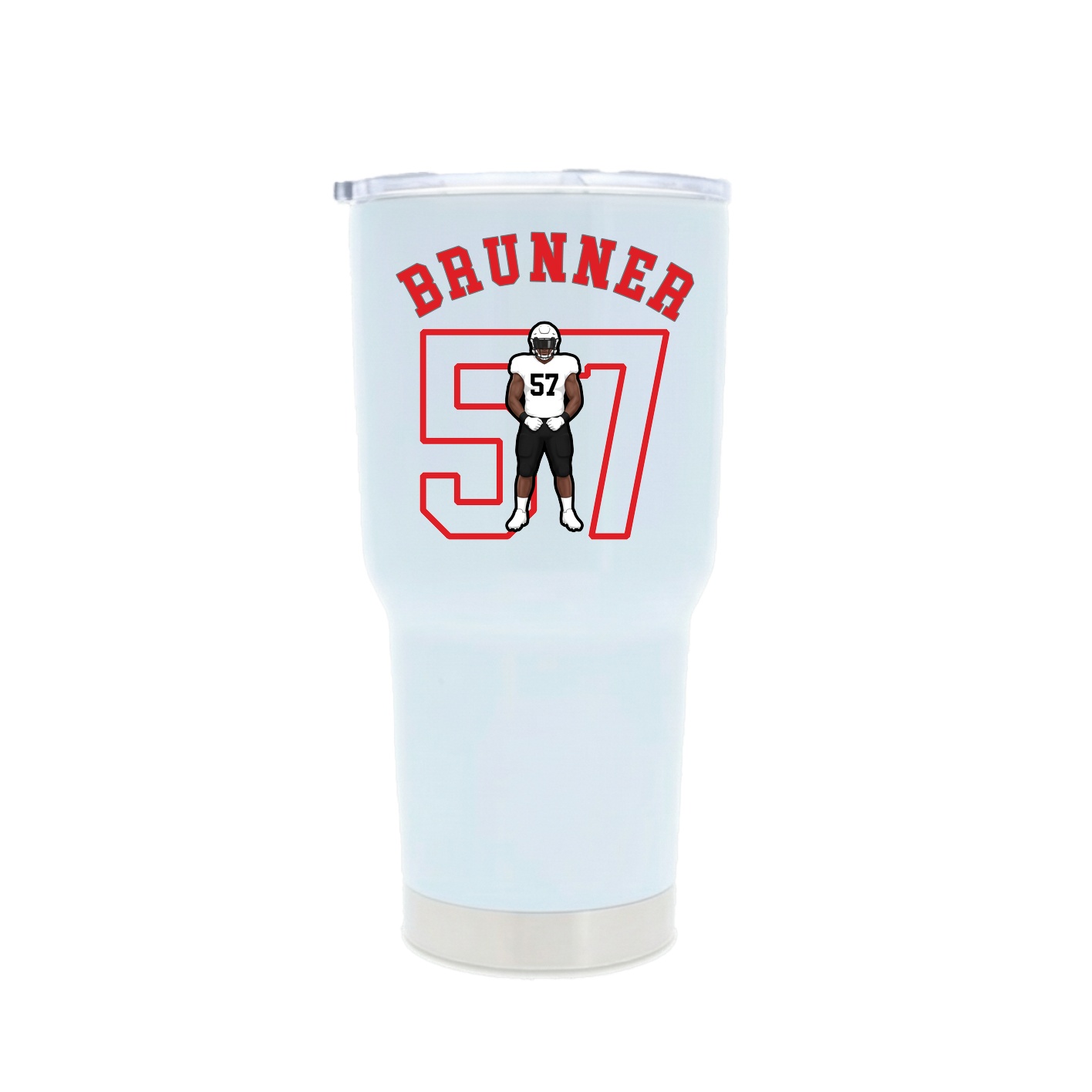 30oz Stainless Steel Tumbler — Shirsey Arch in White