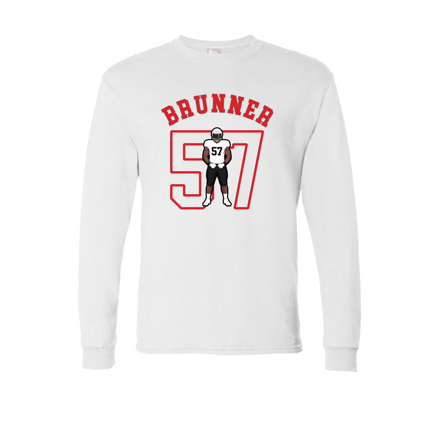 Long Sleeve Tee — Shirsey Arch in White